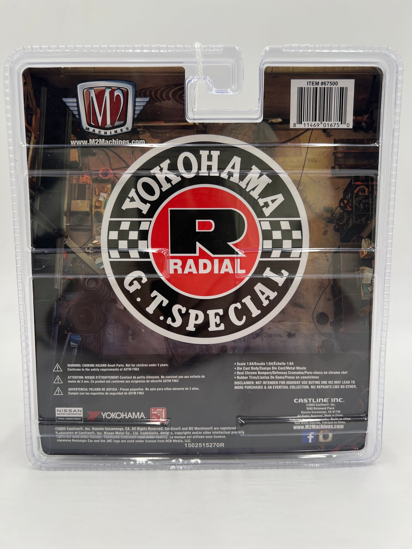 M2 Machines R18 Diorama Yokohama CHASE 1971 Nissan Skyline GT-R Blue