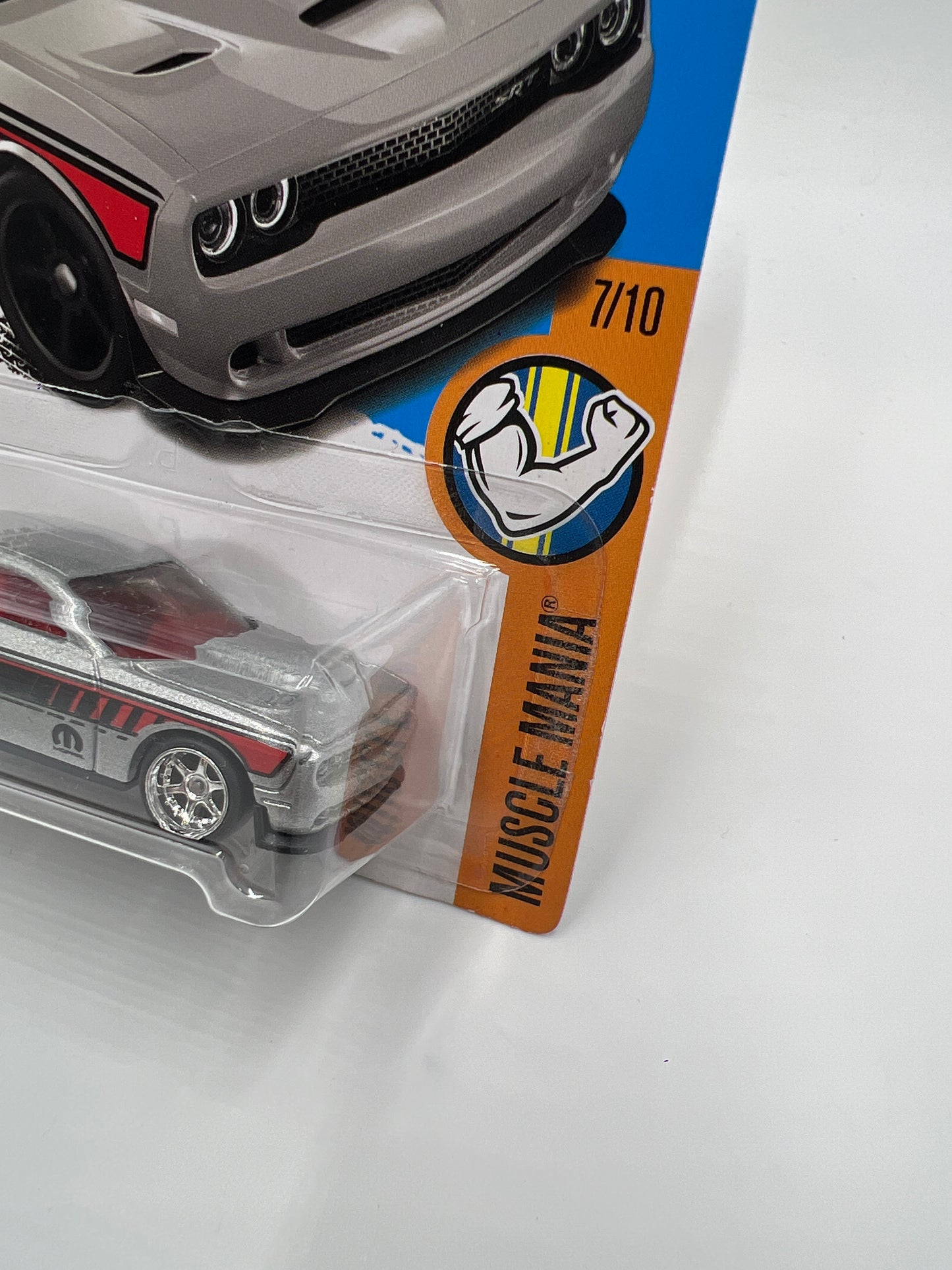 Hot Wheels 15 Dodge Challenger Silver Wheel Swap Custom On Card W/Protector SR