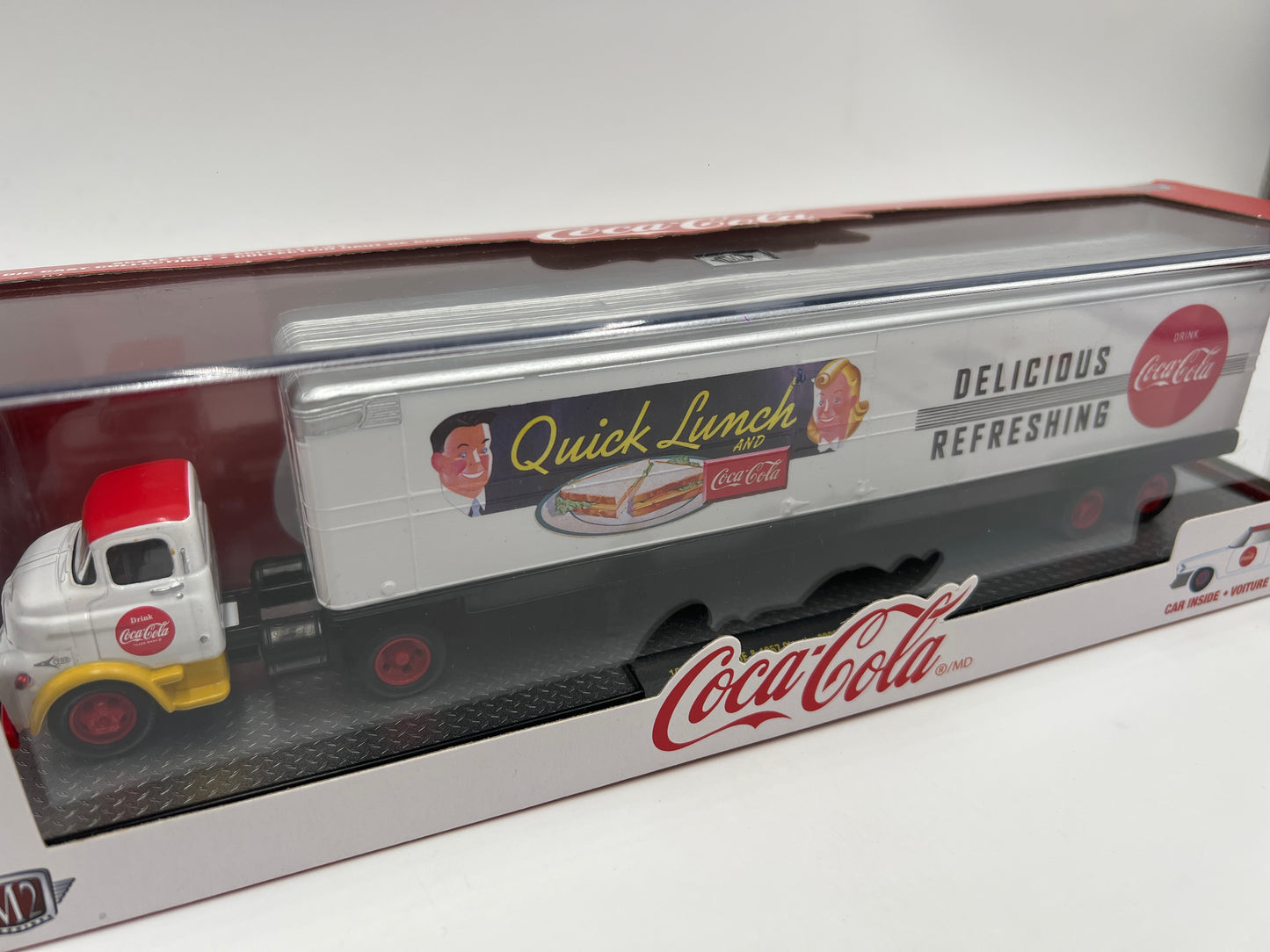 M2 Machines Auto Haulers Coca Cola 1957 Dodge COE & 1957 Chrysler 300C QL01
