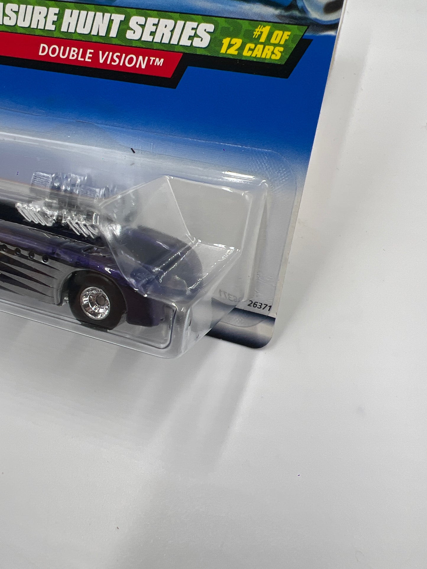 2000 Hot Wheels Treasure Hunt Real Riders #49 Double Vision Purple Bad J Hook 275E
