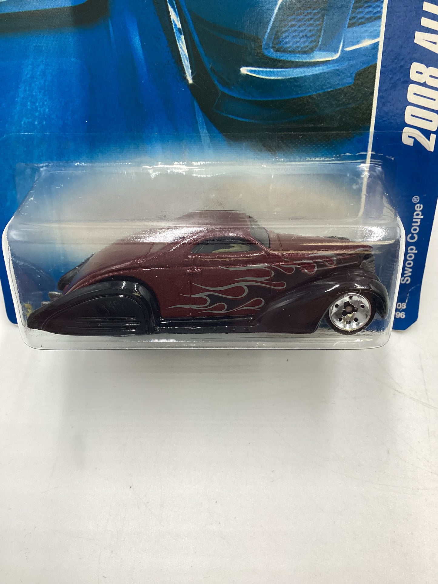 2008 Hot Wheels All Stars #51 Swoop Coupe Maroon Z2