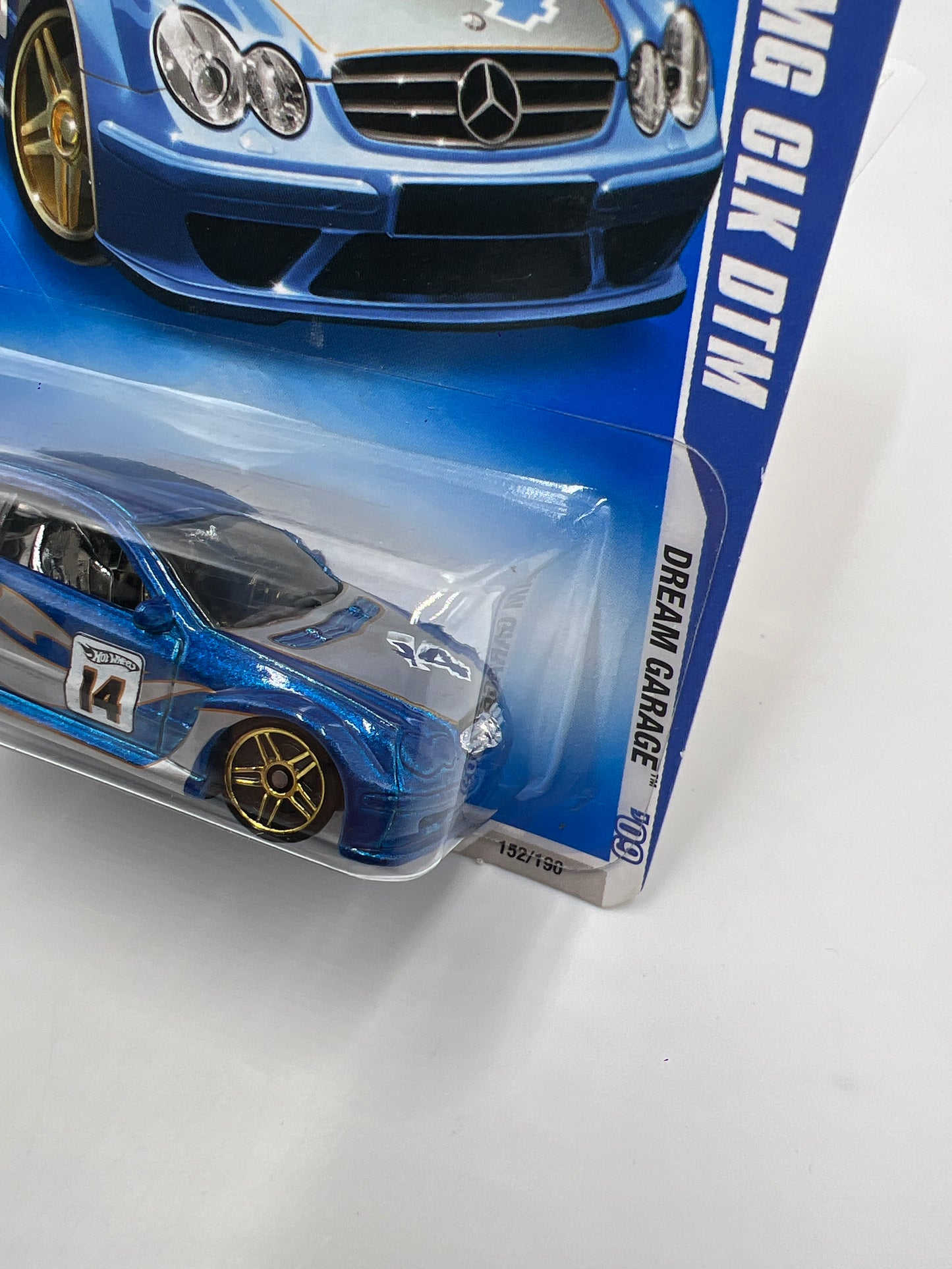 2009 Hot Wheels Dream Garage #152 Mercedes AMG CLK DTM Blue 90A
