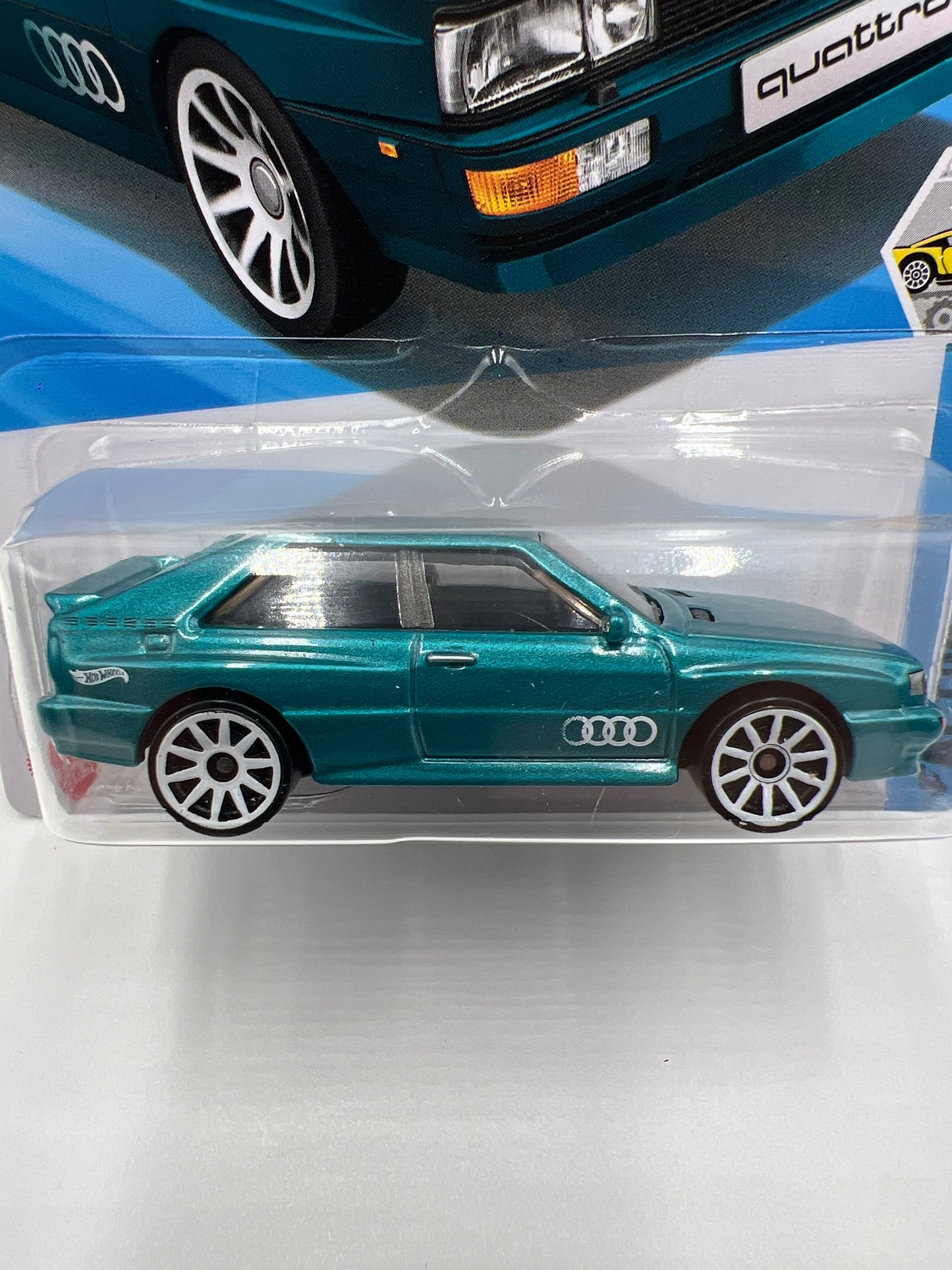 2025 Hot Wheels B Case #16 87 Audi Quattro Teal 108A
