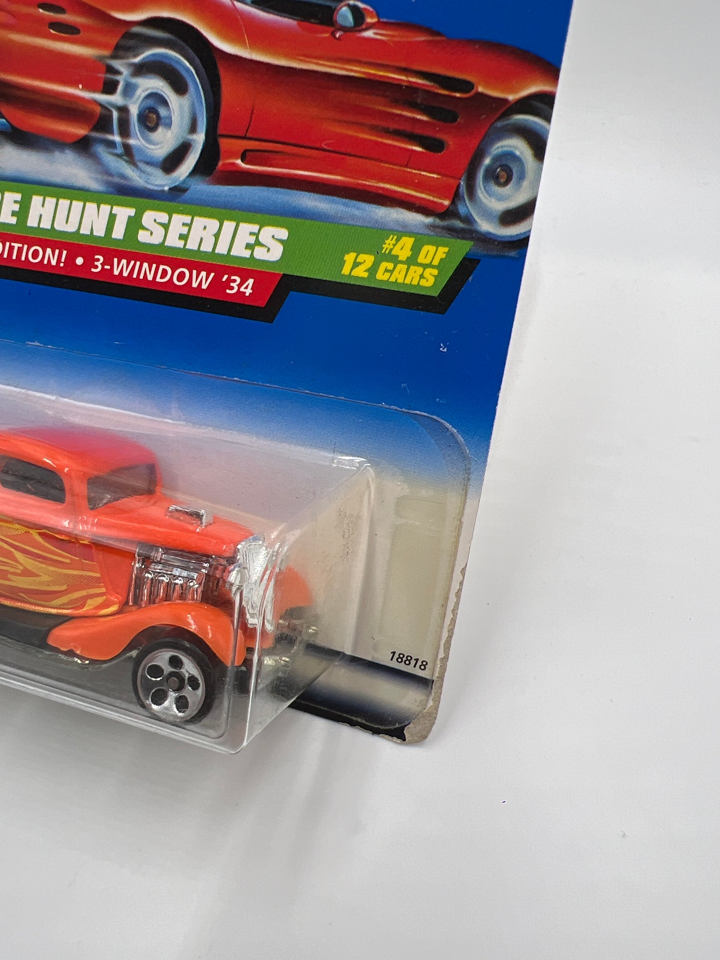 1998 Hot Wheels Treasure Hunt #752 3-Window 34 Ford Orange 282C