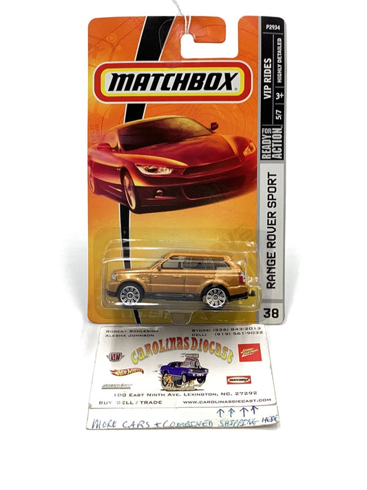 Matchbox #38 Range Rover Sport gold 218A