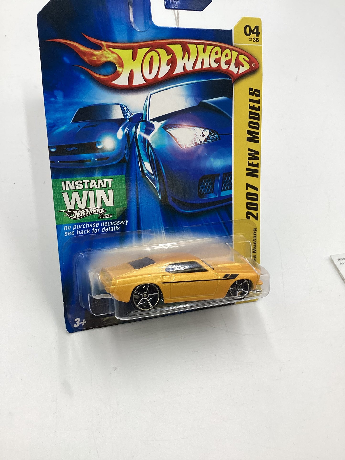 2007 Hot Wheels New Models #4 69 Ford Mustang Yellow 26H