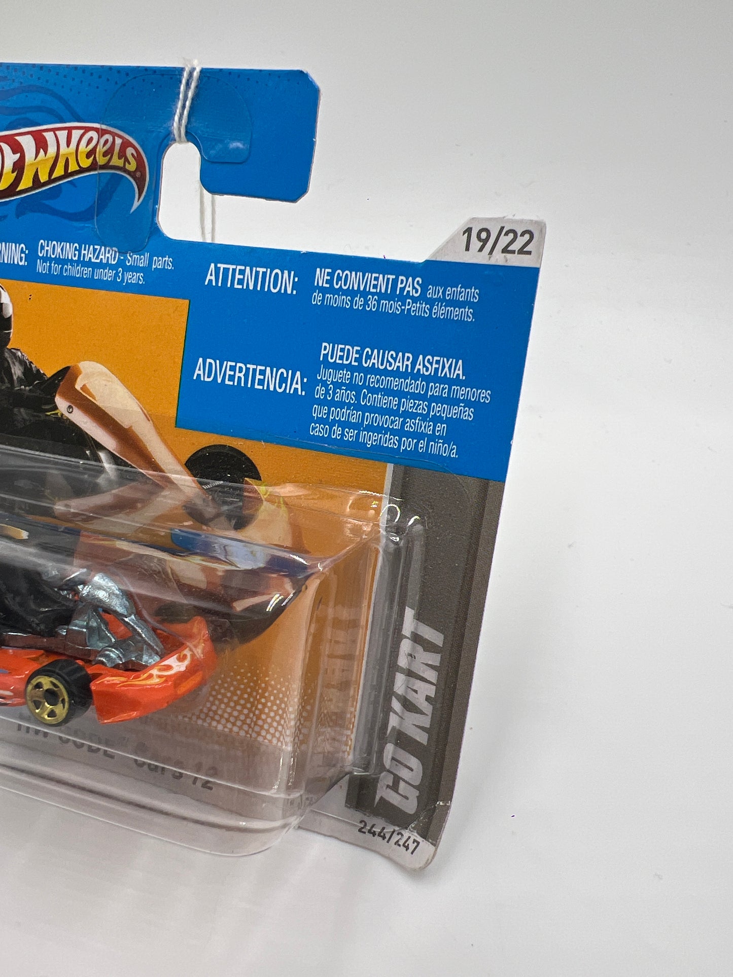 2012 Hot Wheels Short Card HW Code Cars #244 Go Kart Orange