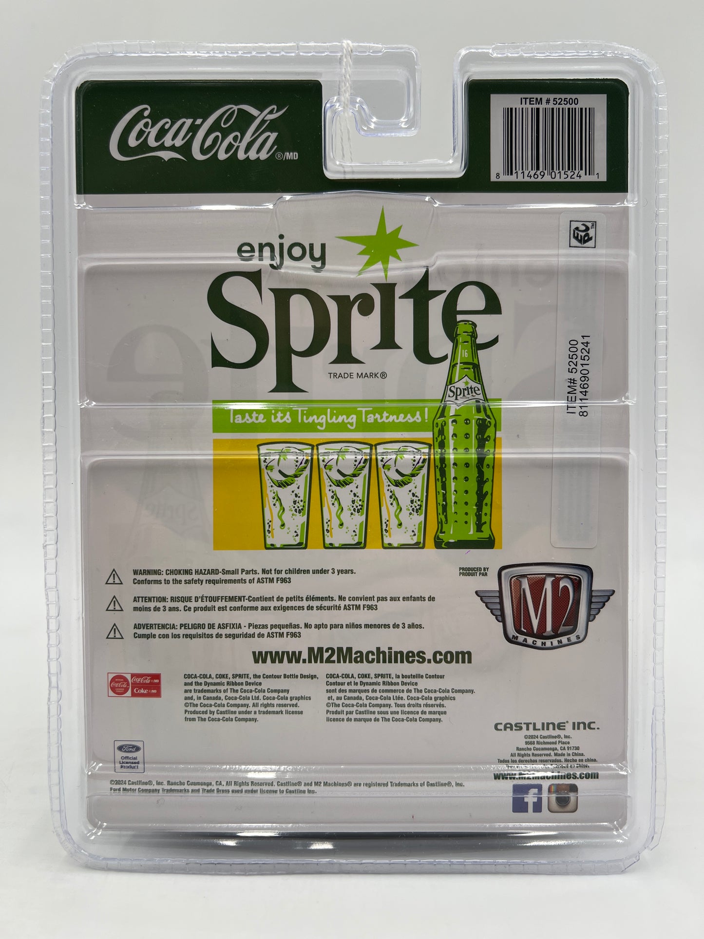 2025 M2 Machines Coca Cola CHASE Sprite 1949 Mercury Custom White A54