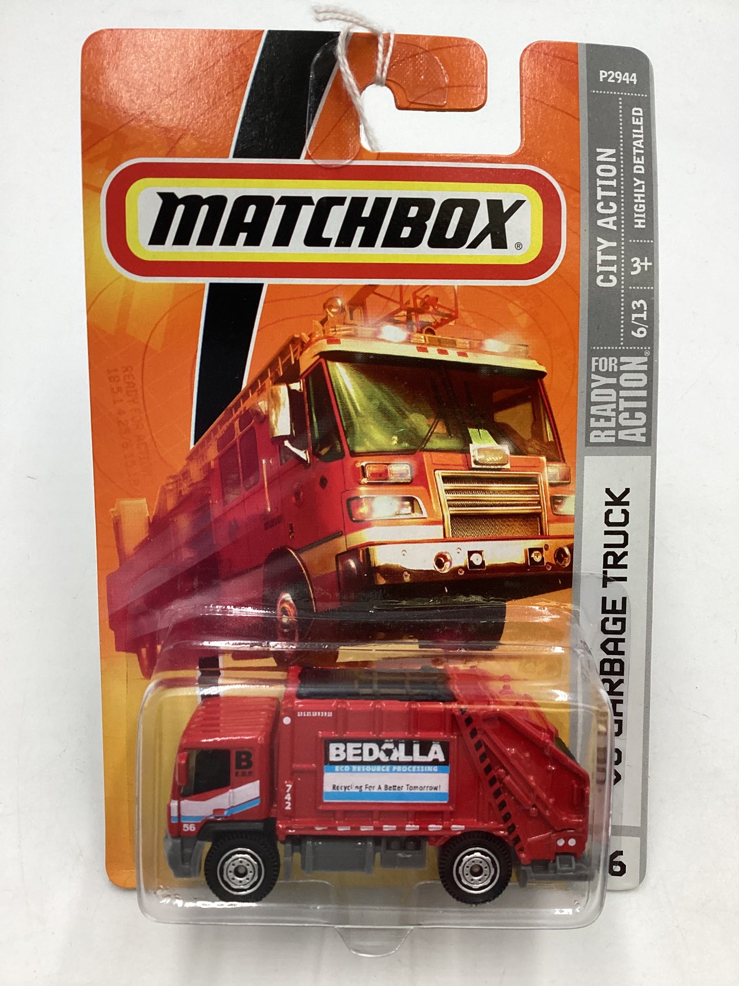 Matchbox City Action 08 Garbage Truck #46 207D