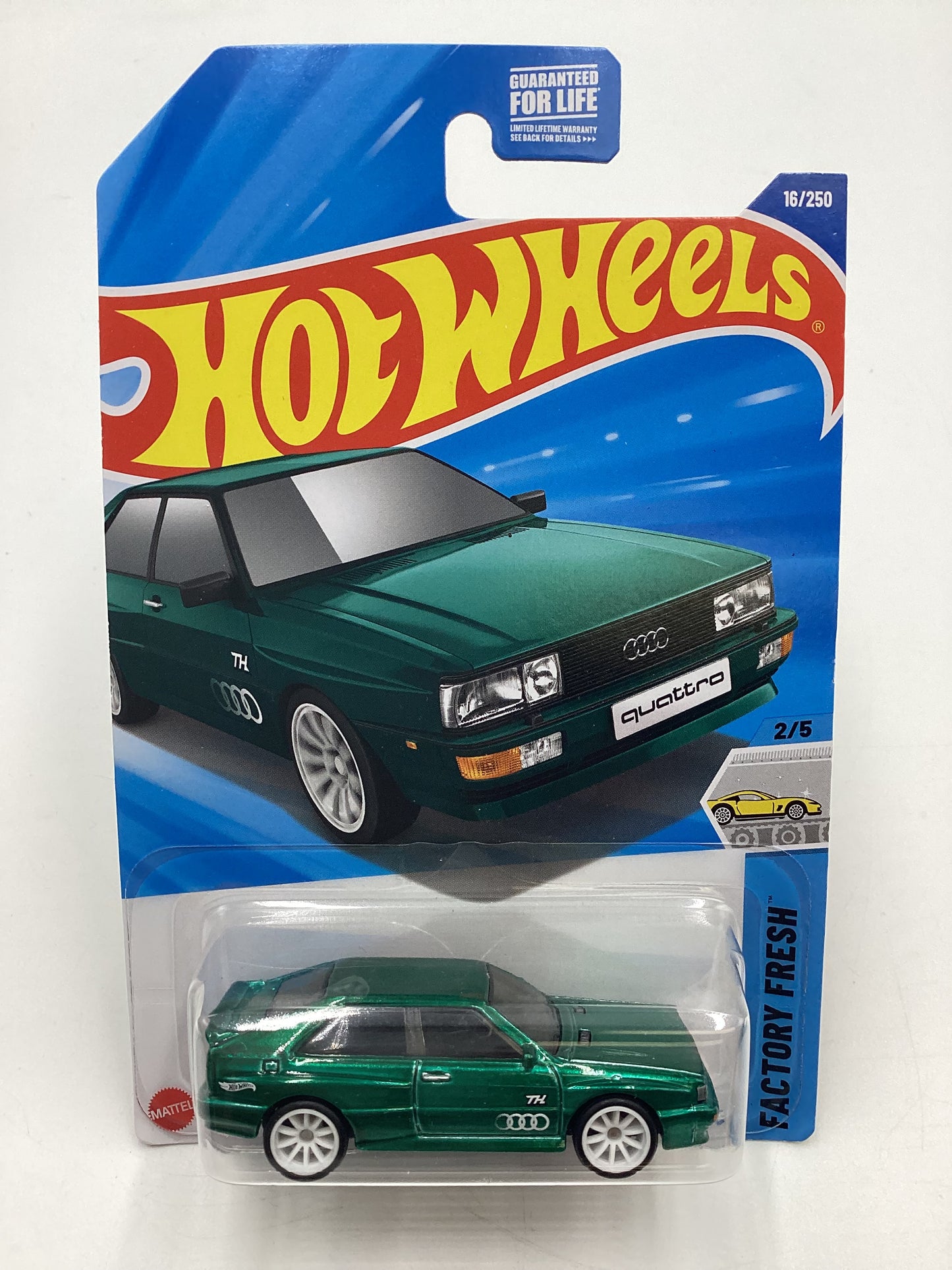 2025 Hot Wheels  A Case Super Treasure Hunt #16 87 Audi Quattro Green with protector