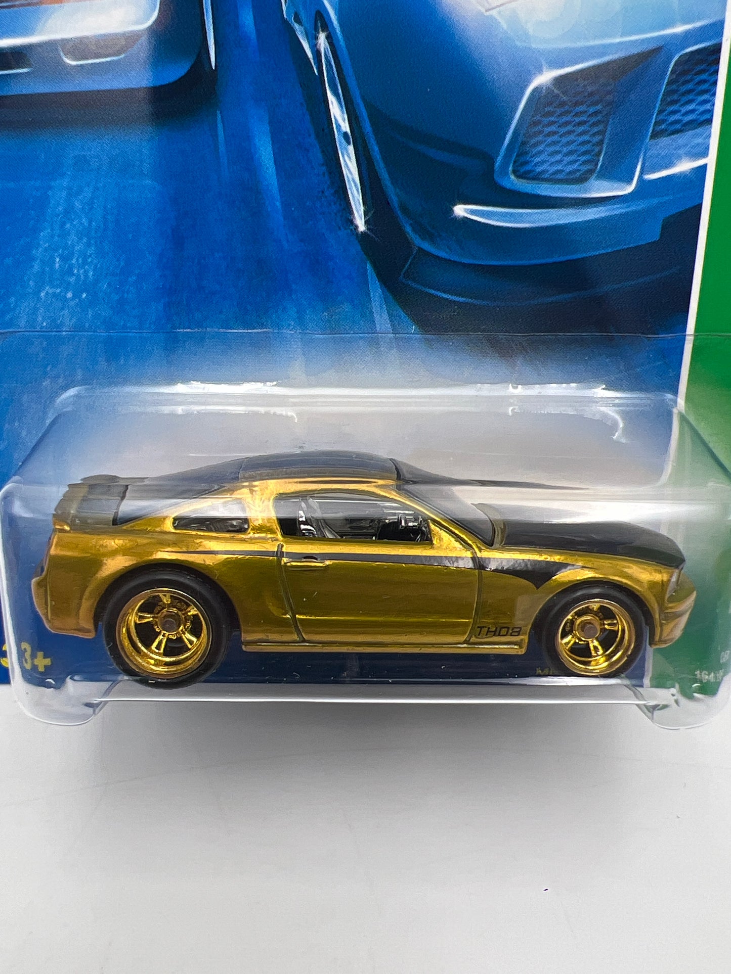 2008 Hot Wheels Factory Sealed Super Treasure Hunt #164 Ford Mustang GT Gold W/Protector