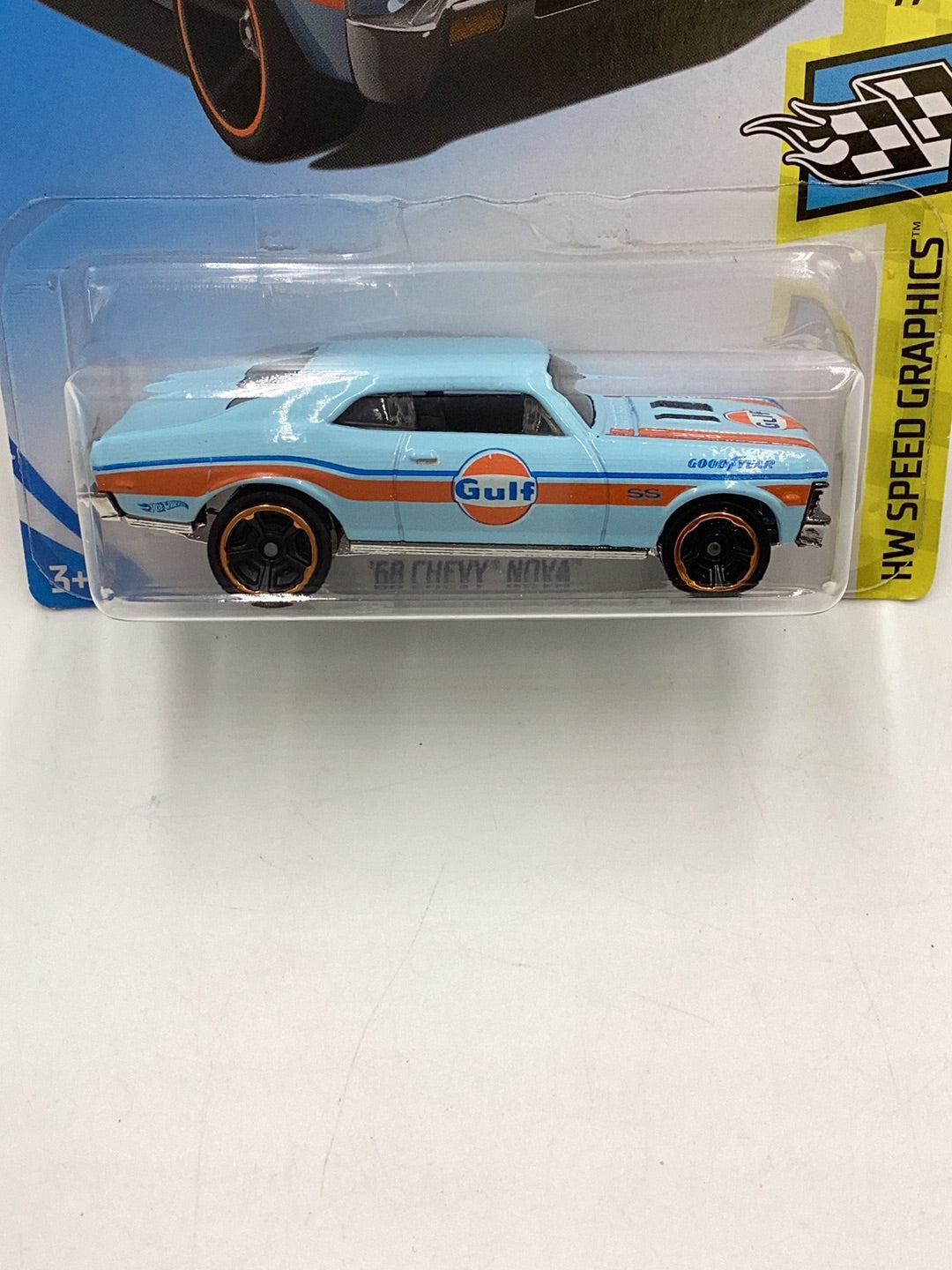 2019 Hot Wheels #67 68 Chevy Nova Gulf 18D