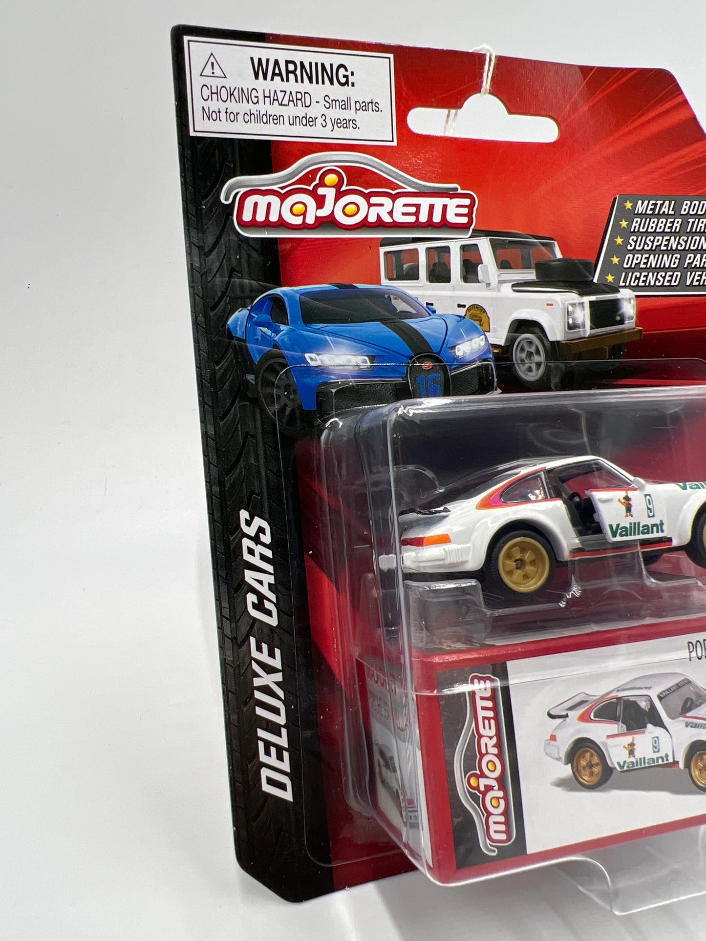 Majorette Deluxe Cars Porsche 934 Vaillant White 111G