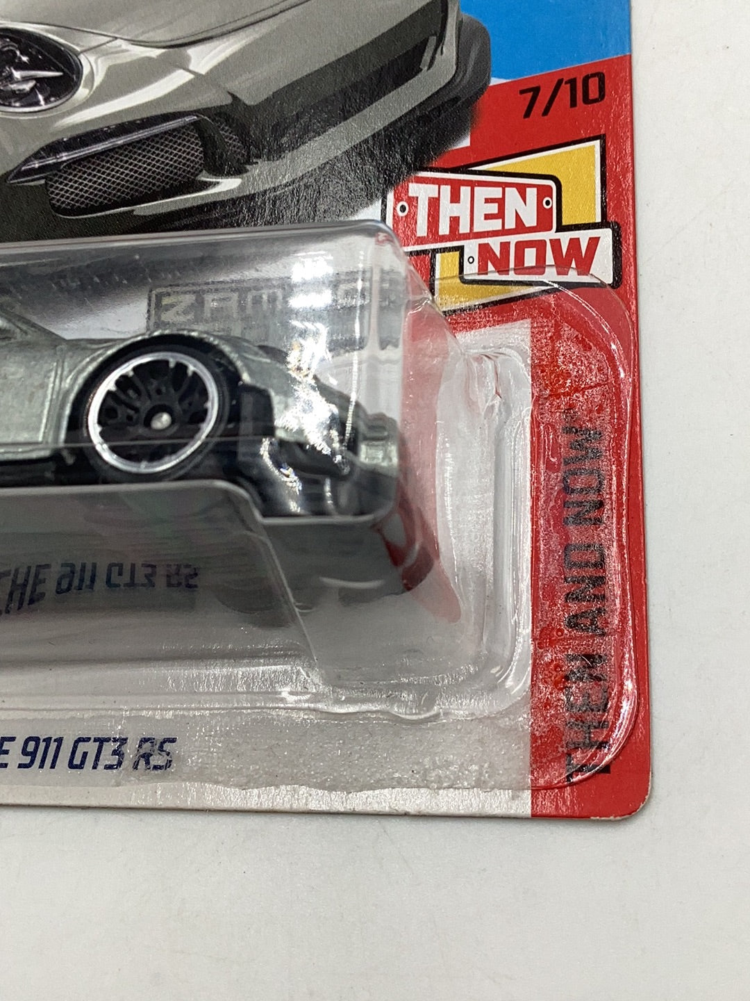 2018 Hot Wheels #196 Porsche 911 GT3 RS Zamac #3 W/ protector