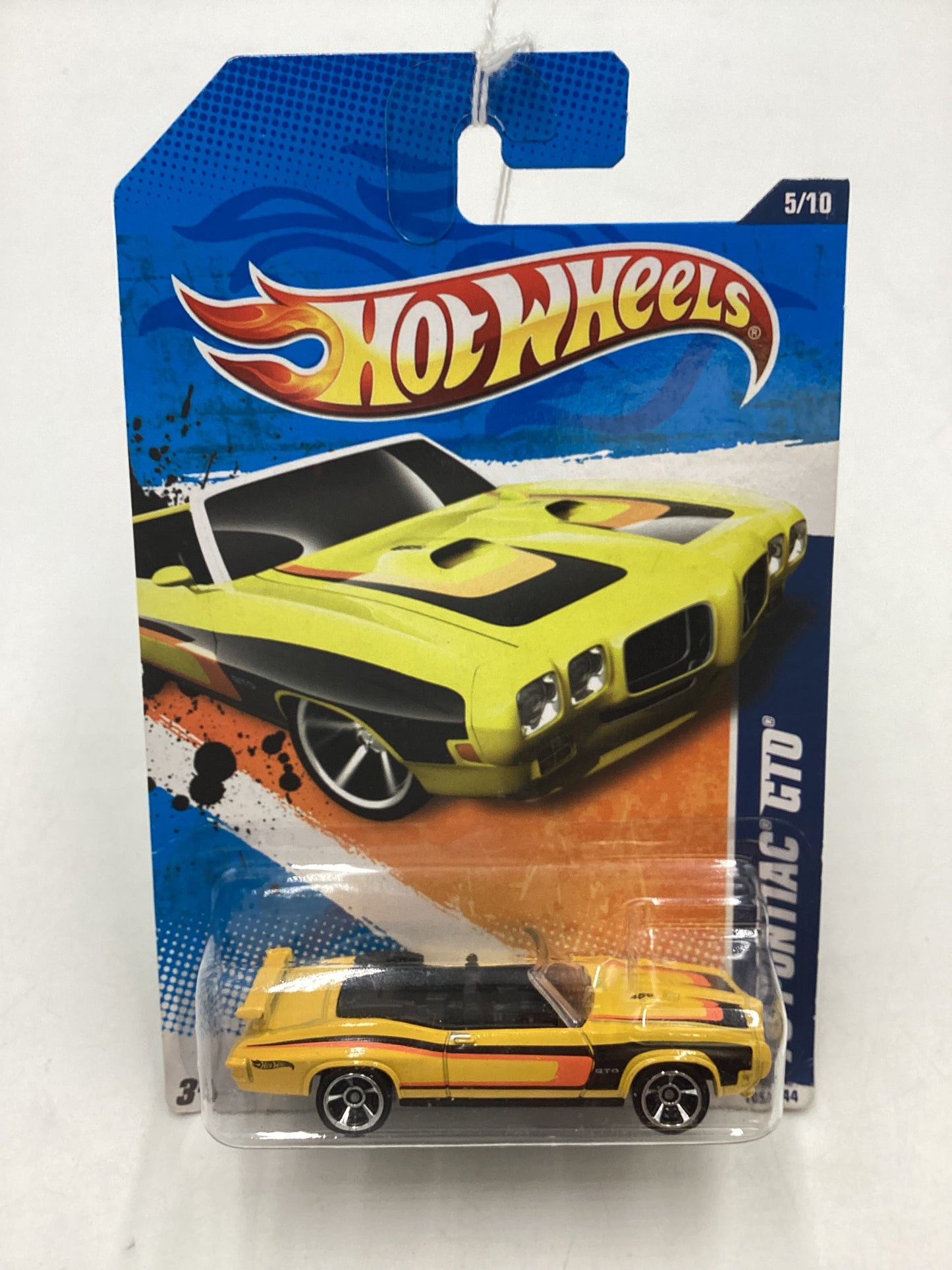 2011 Hot Wheels #105 70 Pontiac GTO Yellow 47i