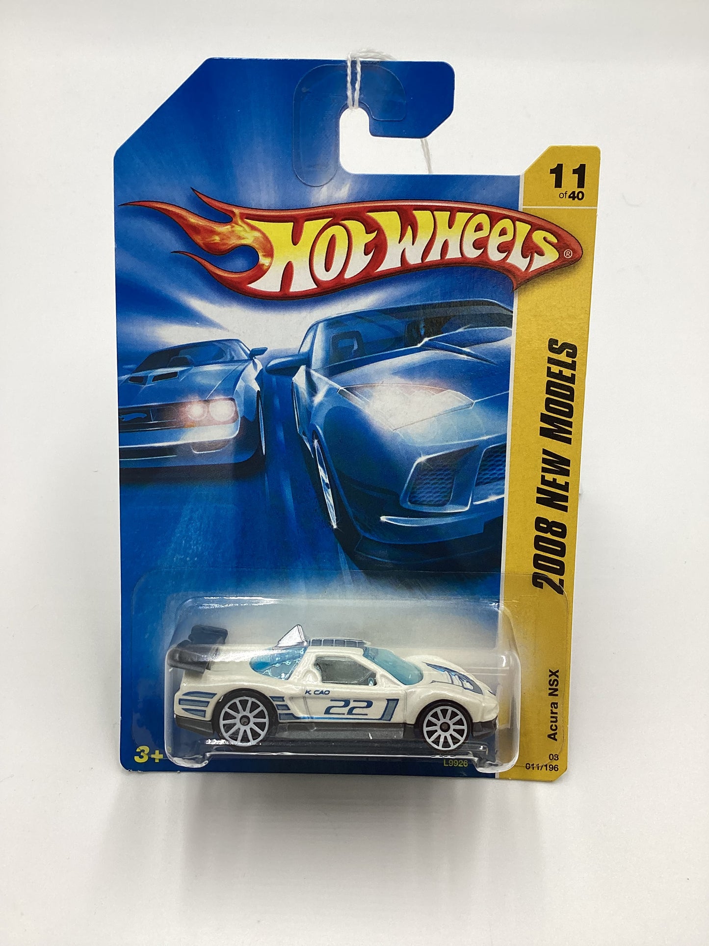 Hot Wheels 2008 new models #11 Acura NSX White 106A