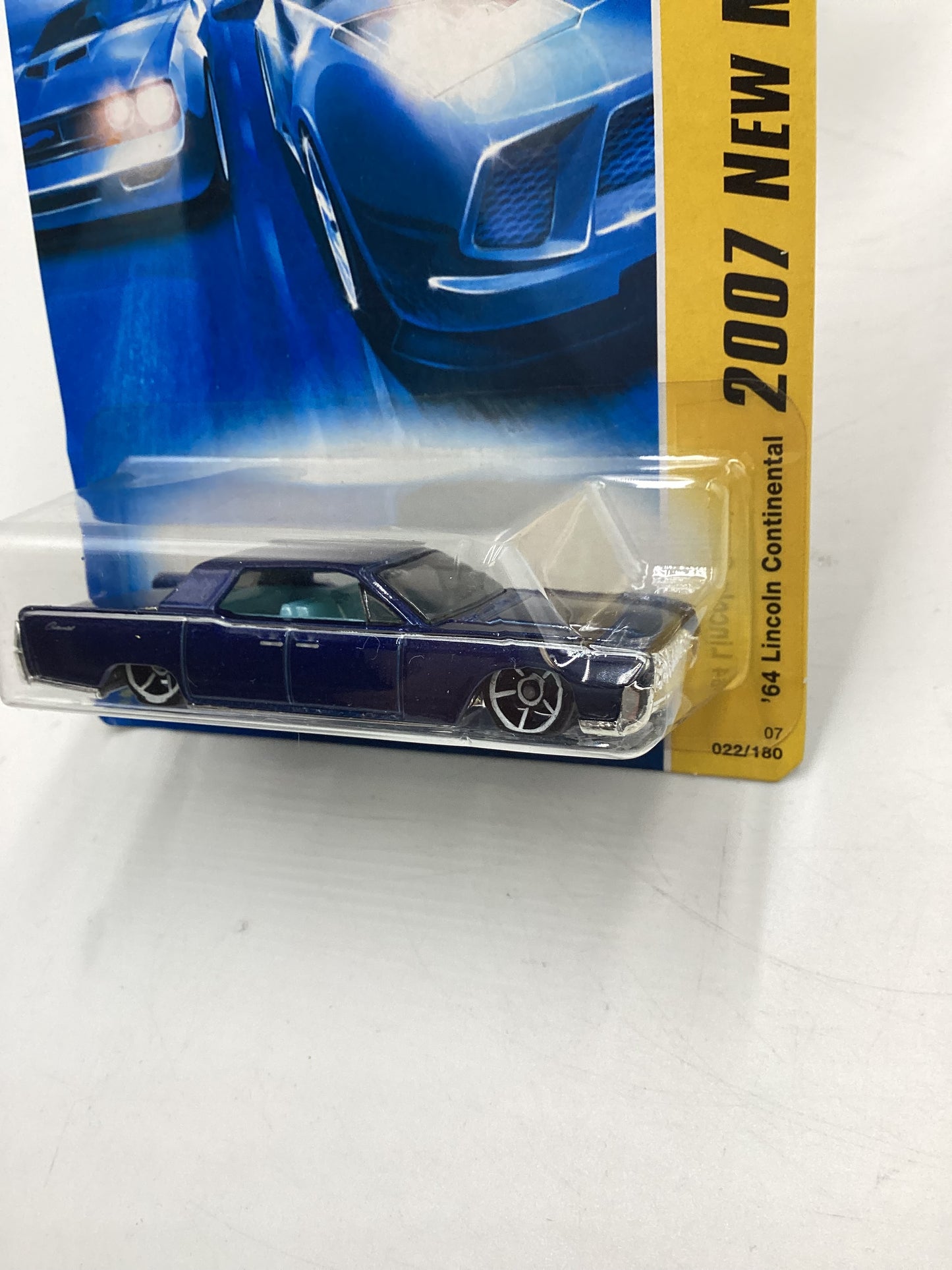 2007 Hot Wheels New Models #22 64 Lincoln Continental Dark Blue 47F