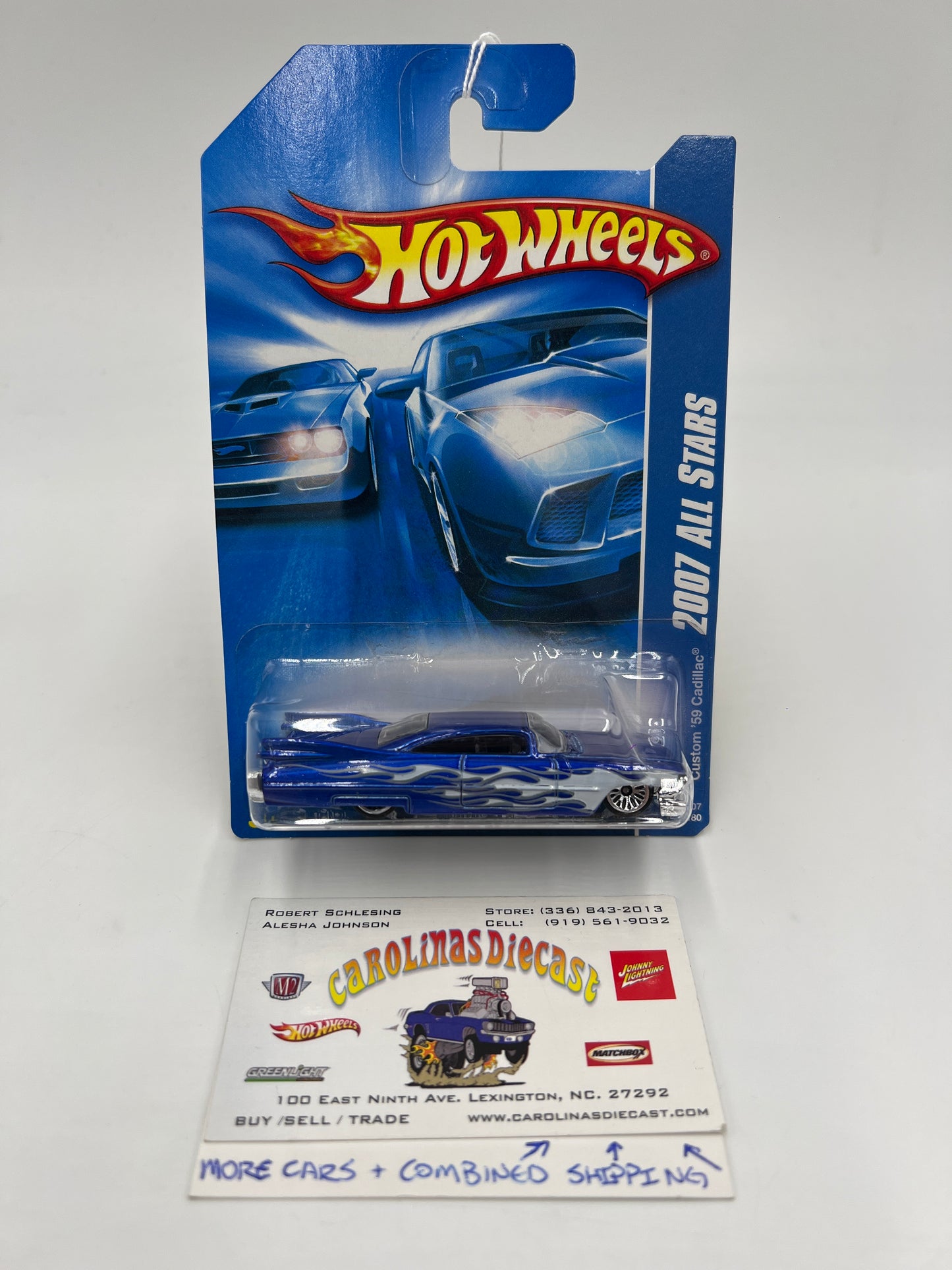 2007 Hot Wheels All Stars #151 Kmart Exclusive Custom 59 Cadillac Blue 237A