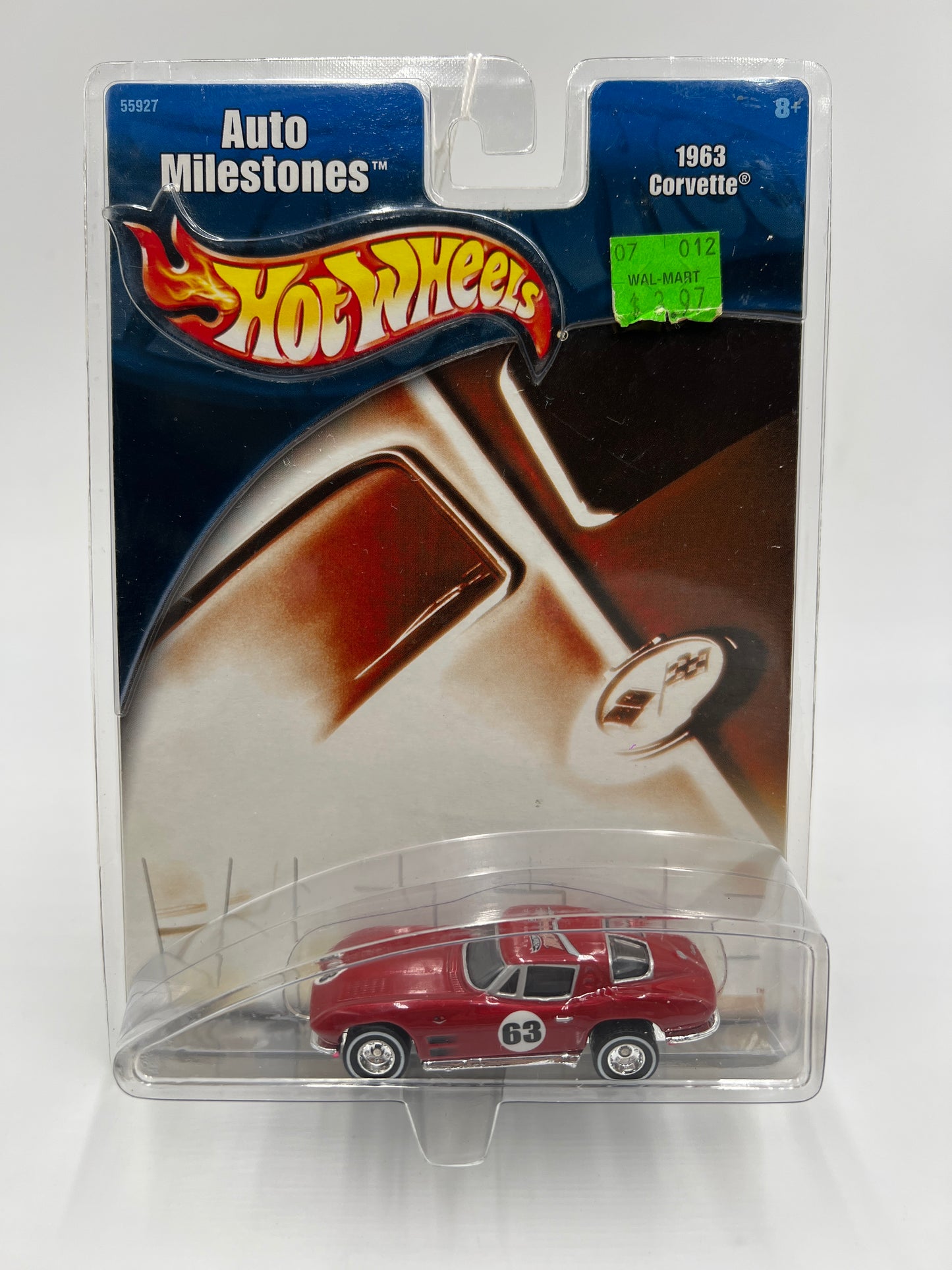 2002 Hot Wheels Auto Milestones 1963 Corvette Red SR