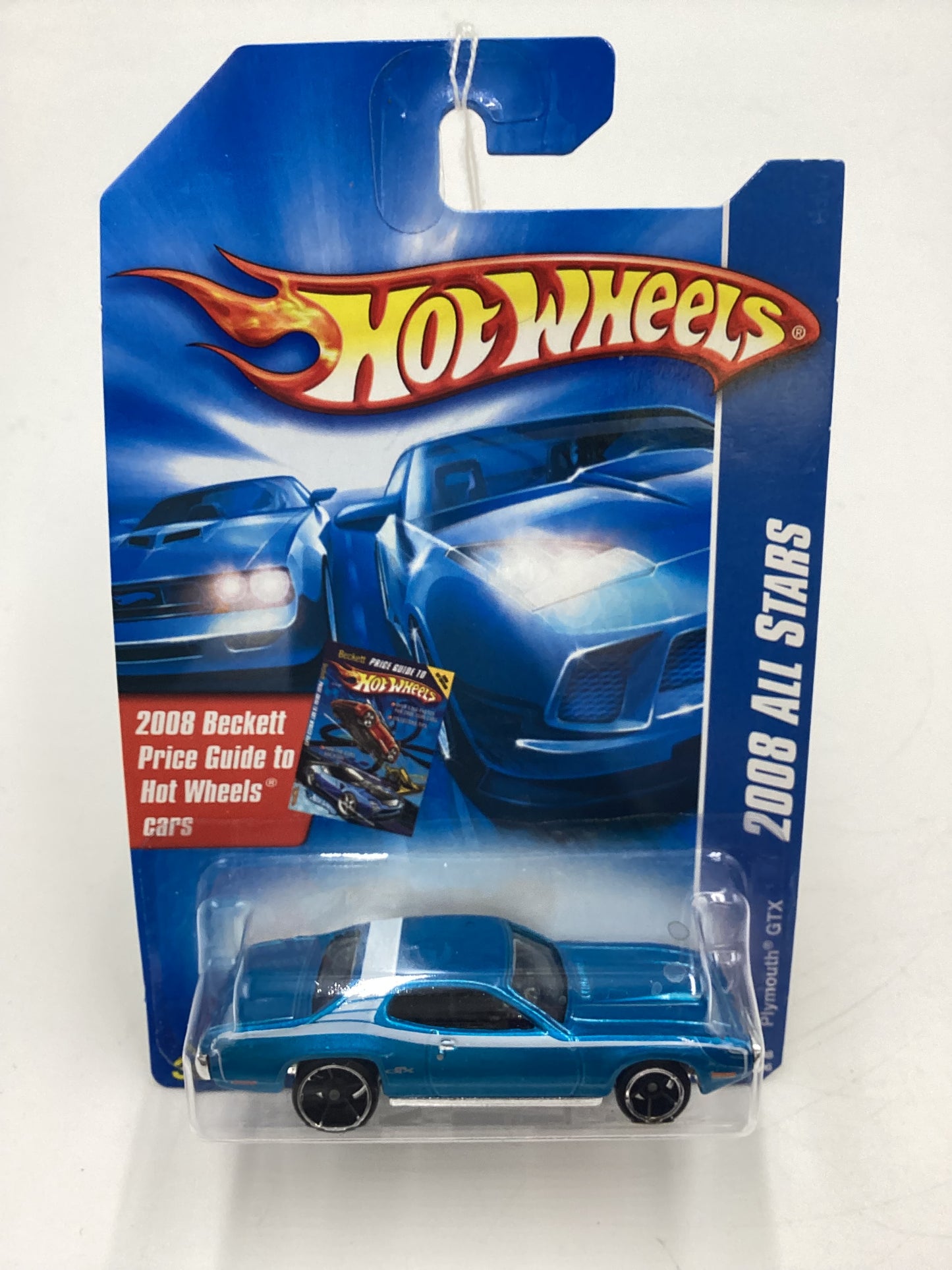 2008 Hot Wheels All Stars #60 Plymouth GTX Blue Price Guide Card