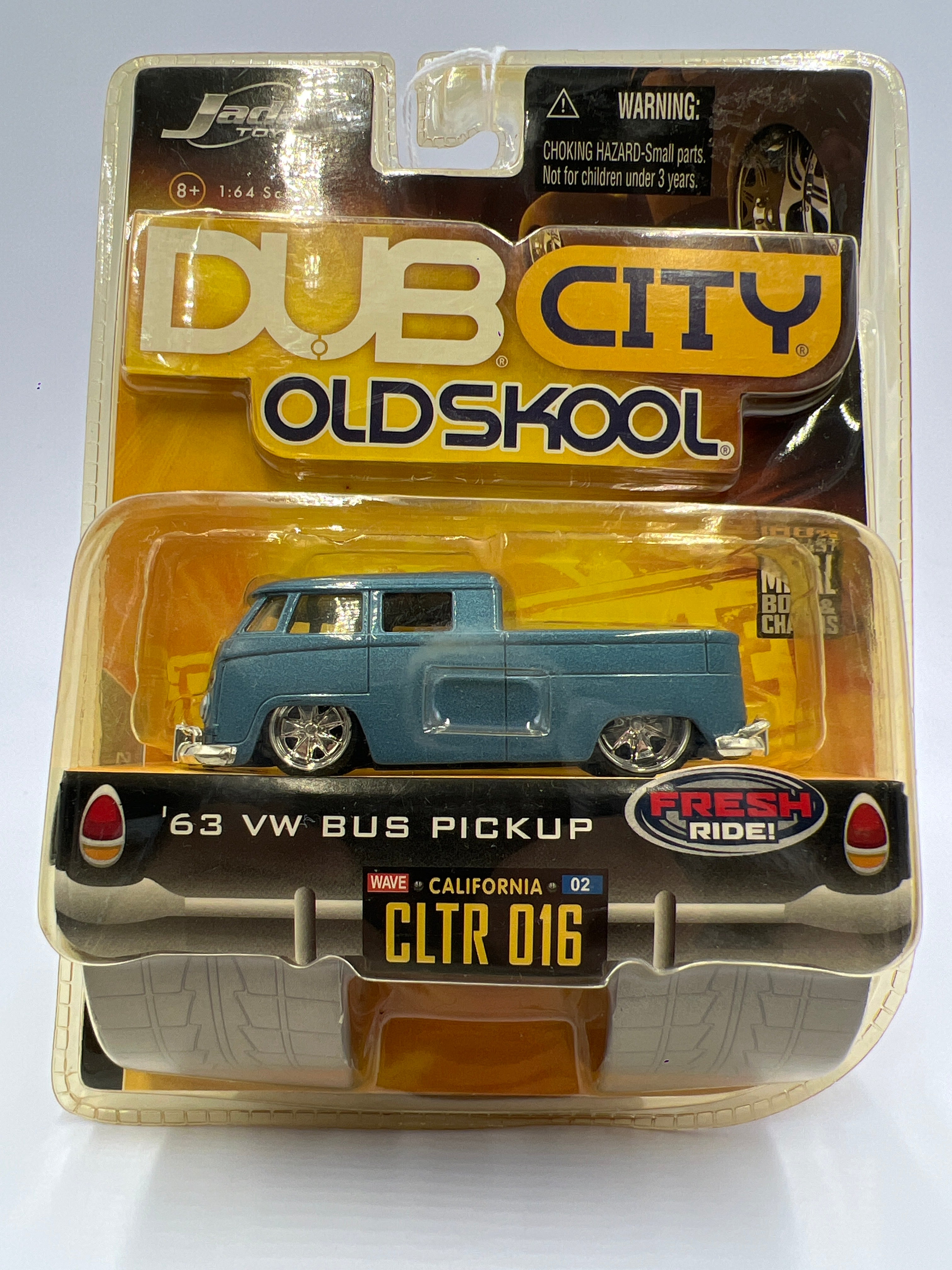 2006 Jada Dub City Old Skool Wave 2 #16 63 VW Bus Pickup Blue SR