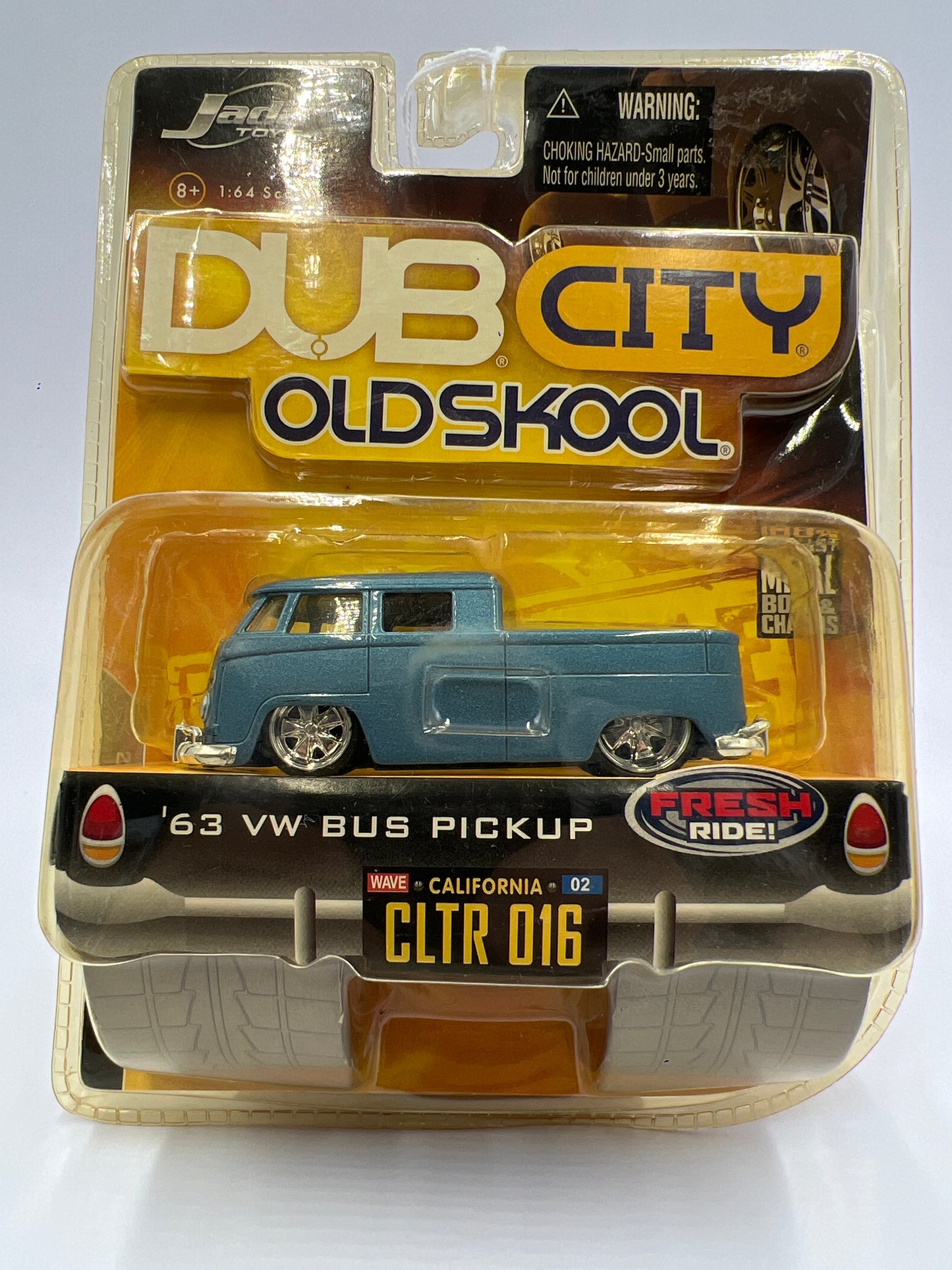 2006 Jada Dub City Old Skool Wave 2 #16 63 VW Bus Pickup Blue SR