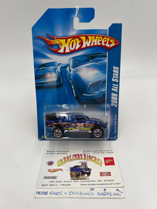 2008 Hot Wheels All Stars #71 Toyota Baja Truck Blue 93B