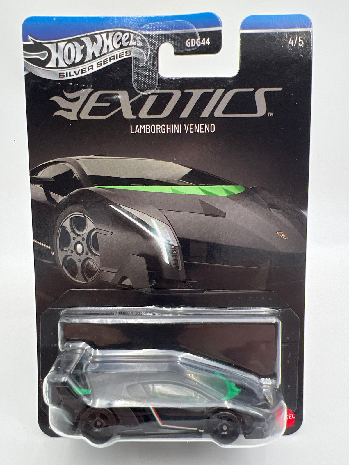 2026 Hot Wheels Silver Series Exotics #4 Lamborghini Veneno Black 151B
