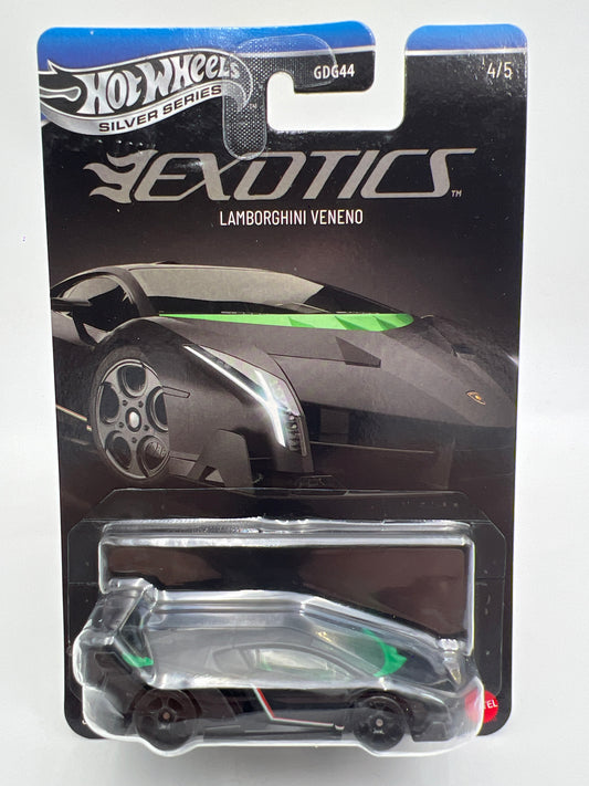 2026 Hot Wheels Silver Series Exotics #4 Lamborghini Veneno Black 151B