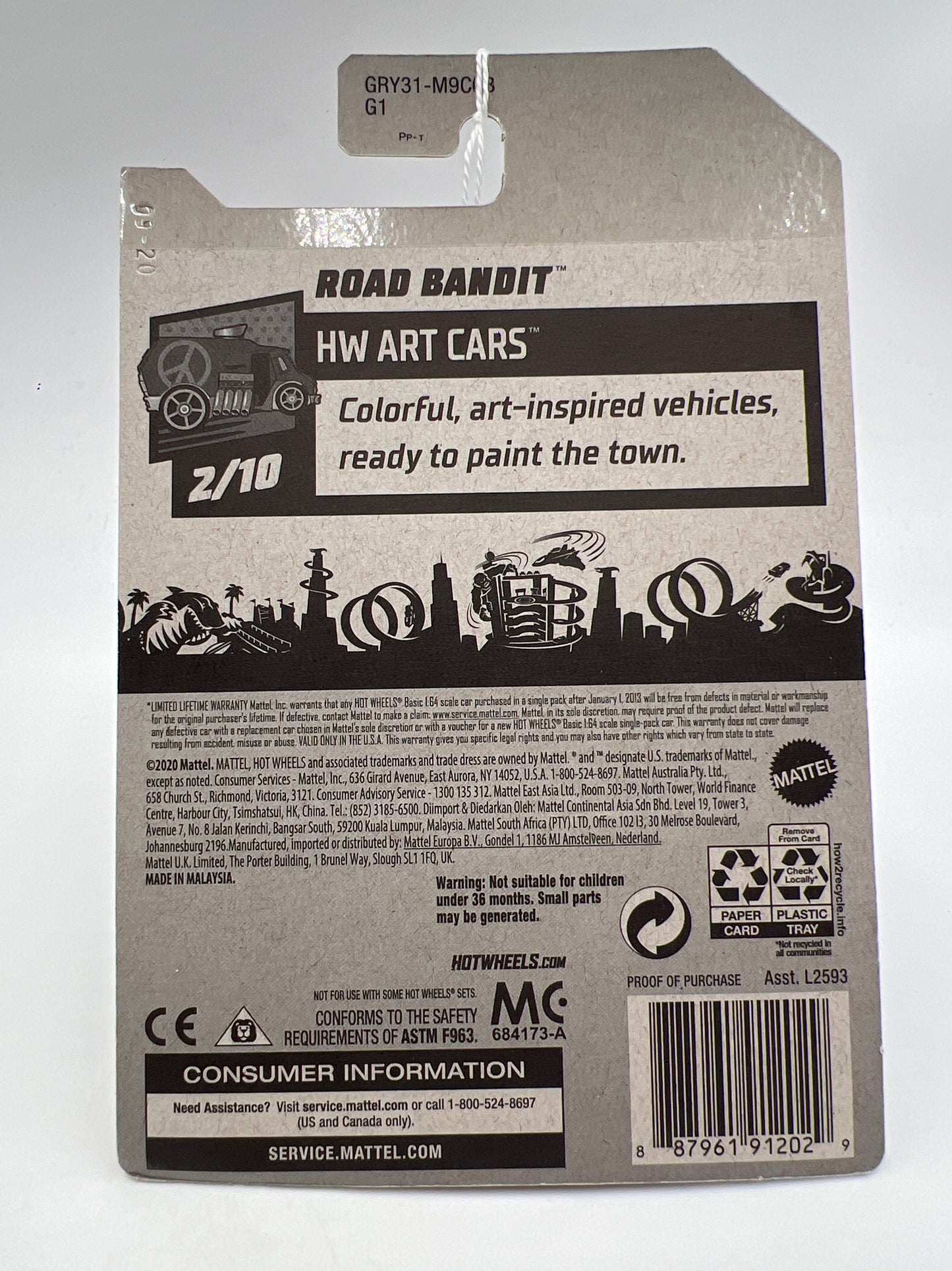 2021 Hot Wheels Art Cars #20 Road Bandit VV2