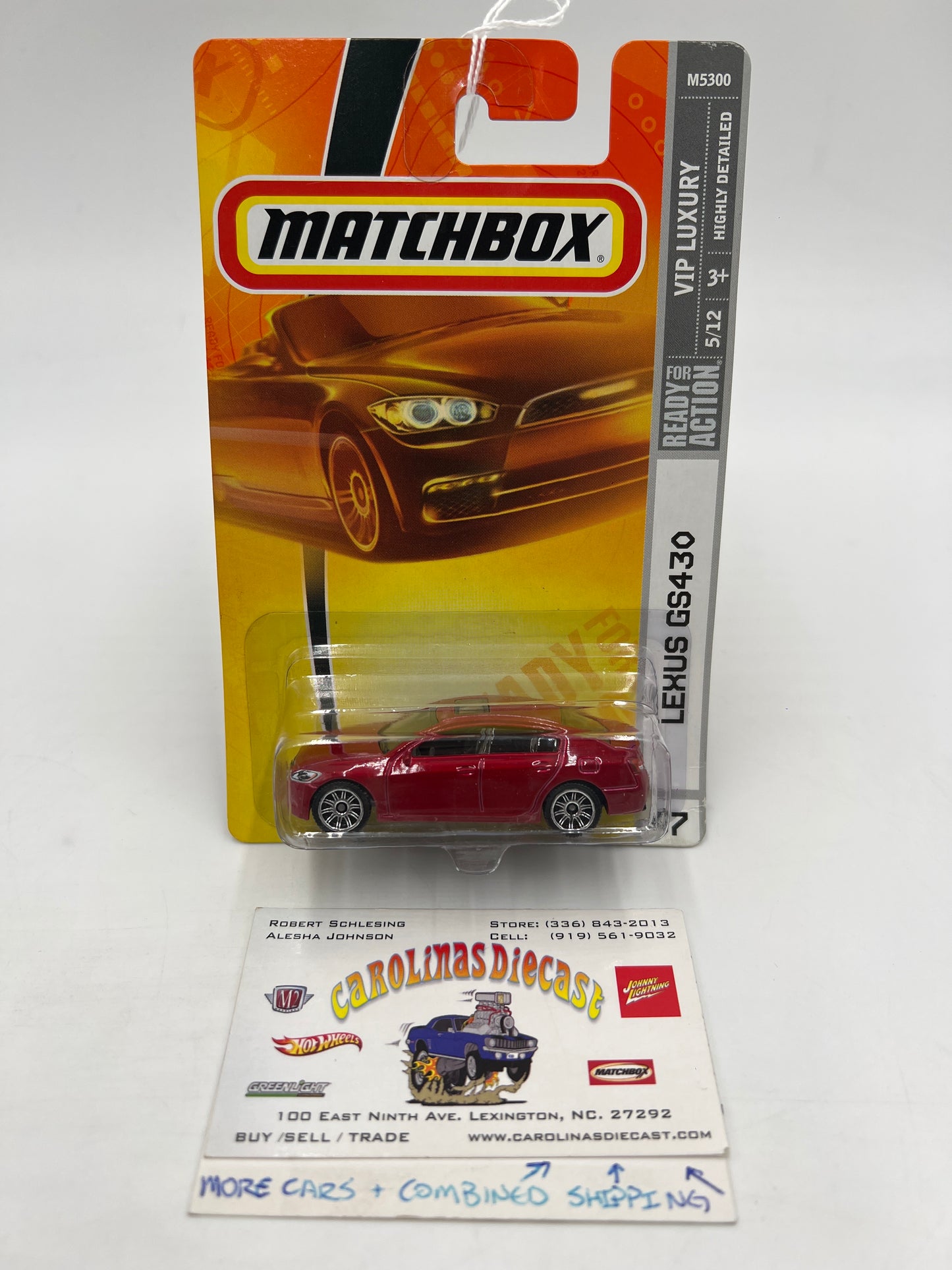 Matchbox VIP Luxury #37 Lexus GS430 Red Blister Not Perfect 216M