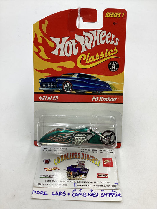 Hot wheels Classics Series 1 #21 Pit Cruiser Green (SR)