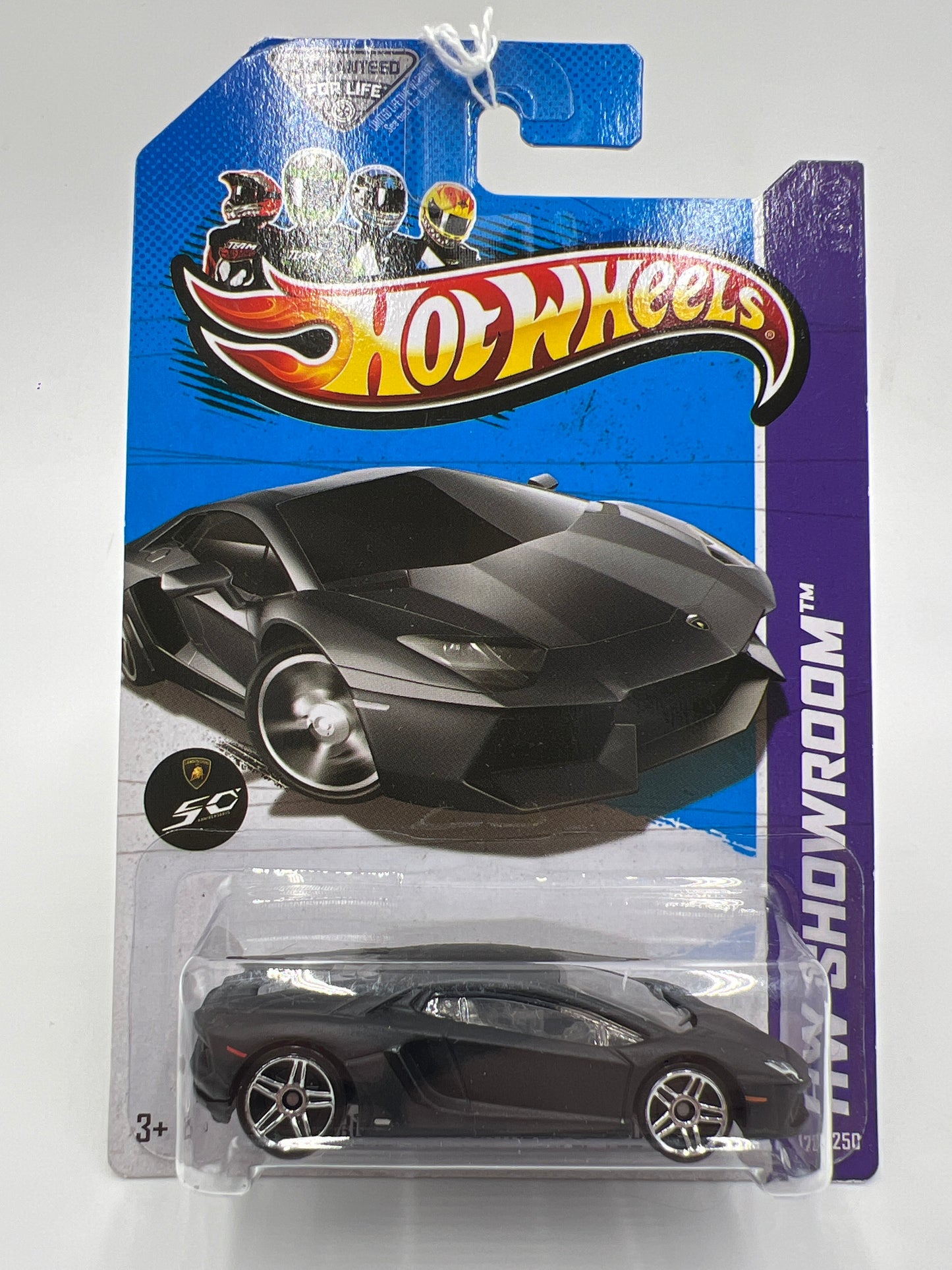 2013 Hot Wheels Showroom #173 Lamborghini Aventador LP 700-4 Black 102D