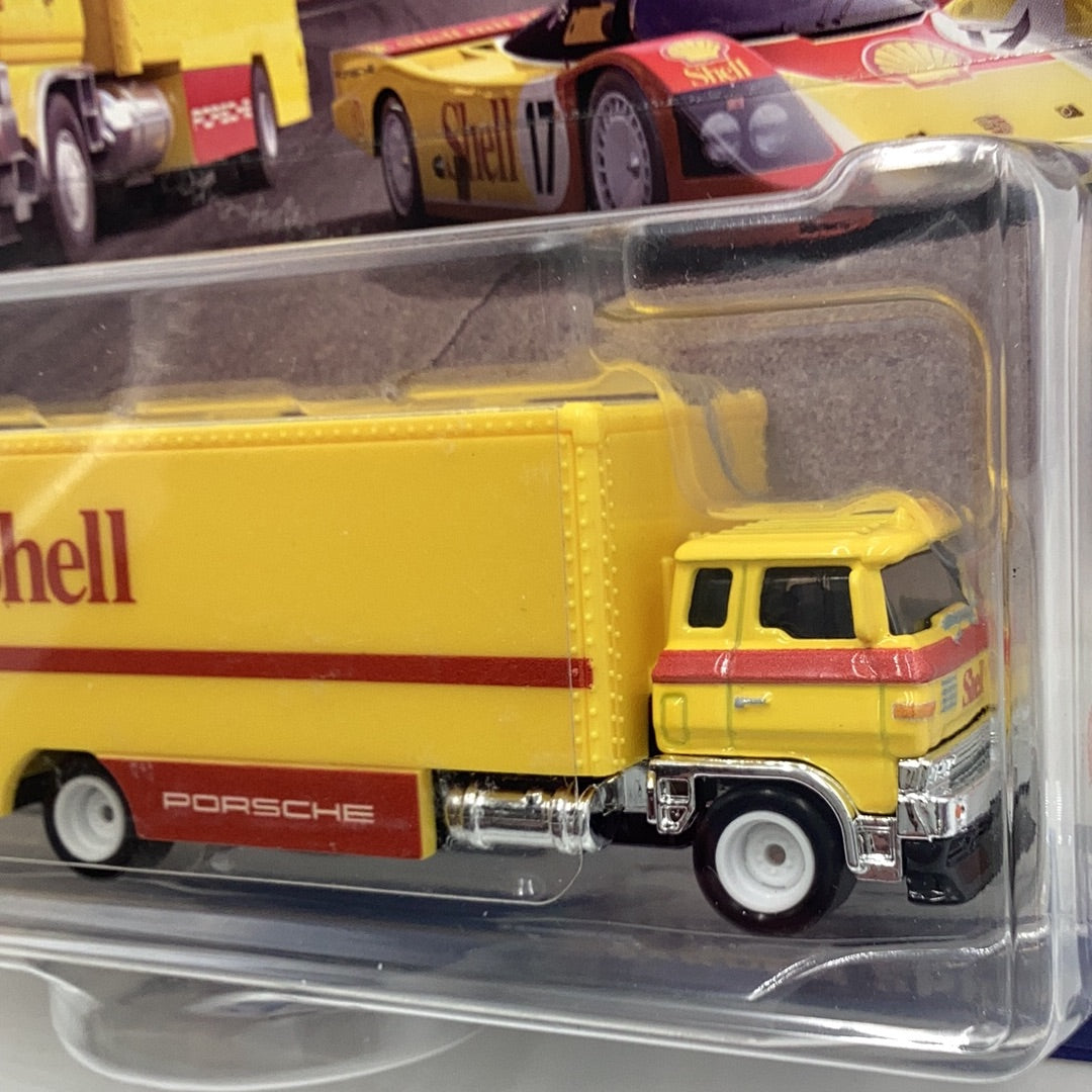 Hot wheels car culture team transport #45 Porsche 962 Sakura Sprinter 279E