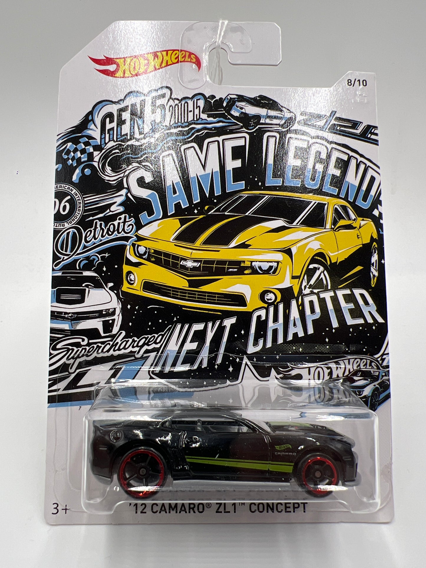 2018 Hot Wheels 50th Anniversary Camaro Series #8 12 Camaro ZL1 Concept Black 152F