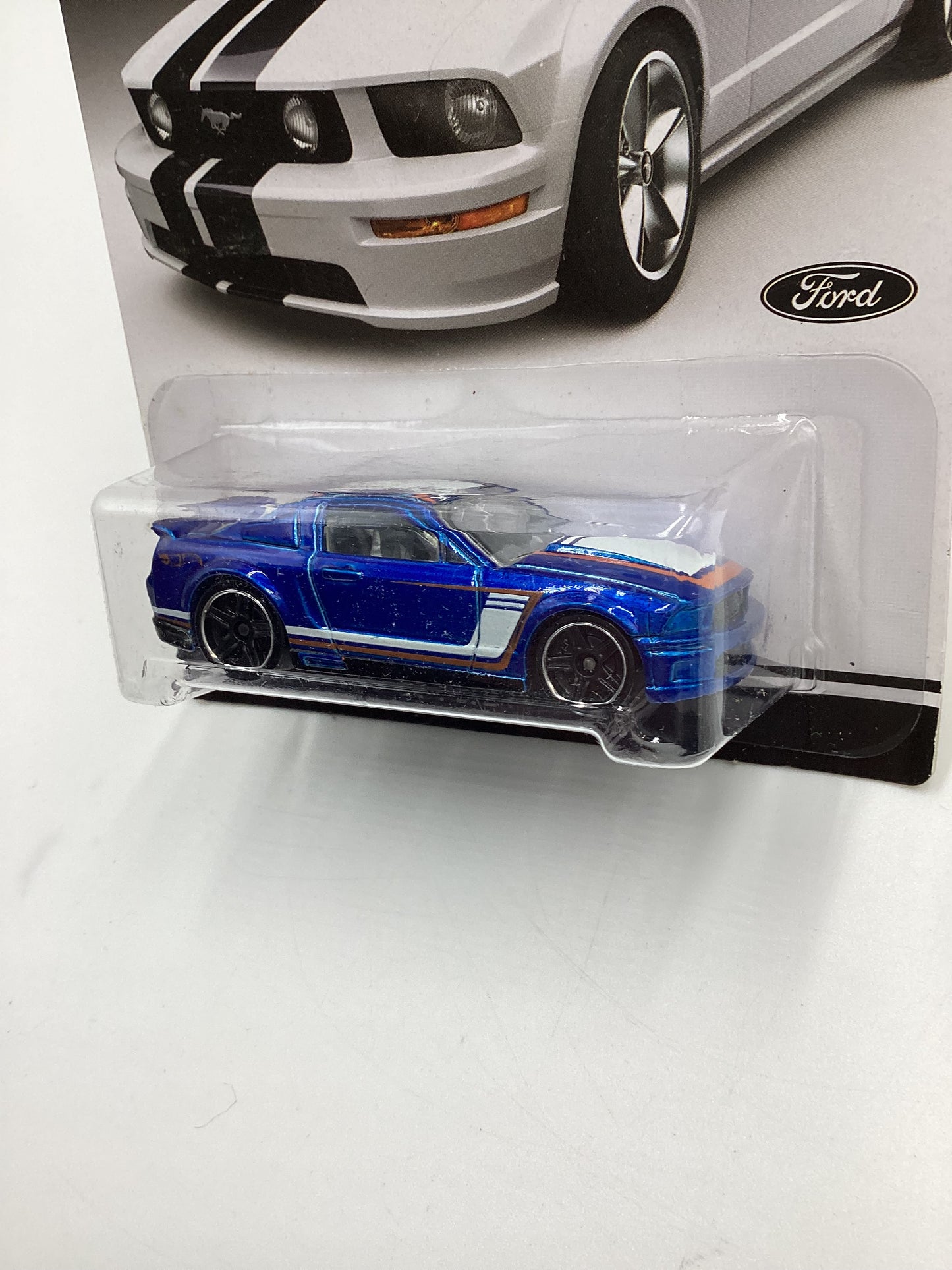 Hot Wheels Mustang 50 Years #6 07 Ford Mustang Blue 154E