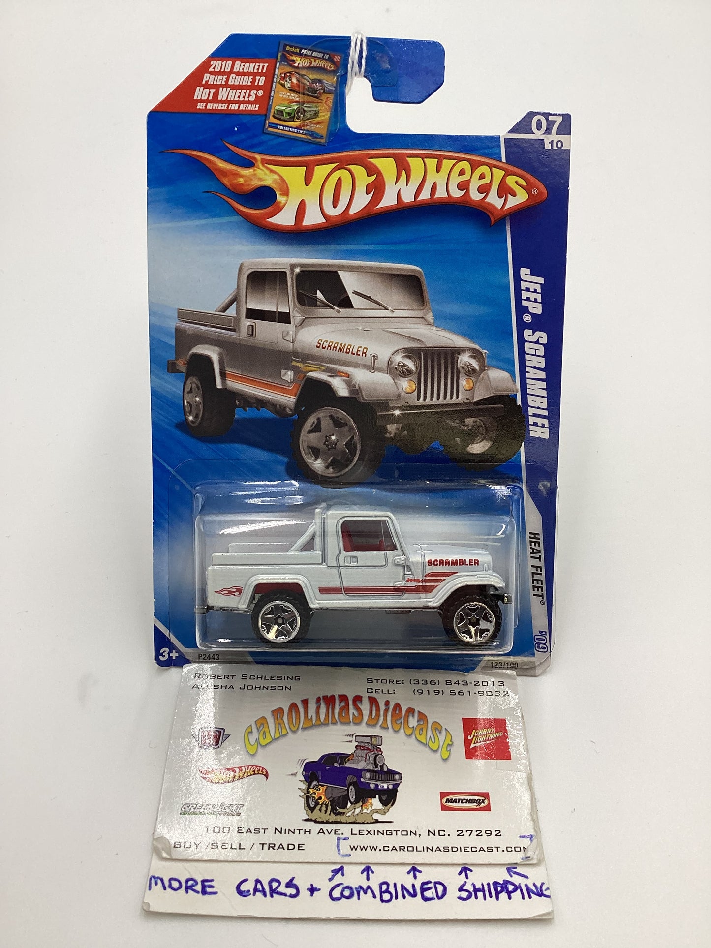 2009 Hot Wheels #123 Jeep Scrambler White