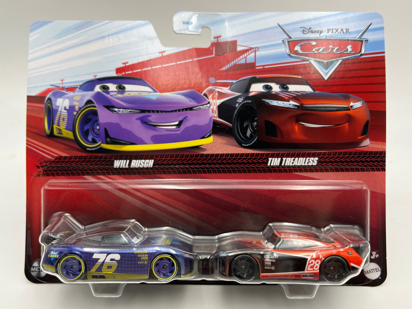Disney Pixar Cars 2 Pack Will Rusch & Tim Treadless 142B