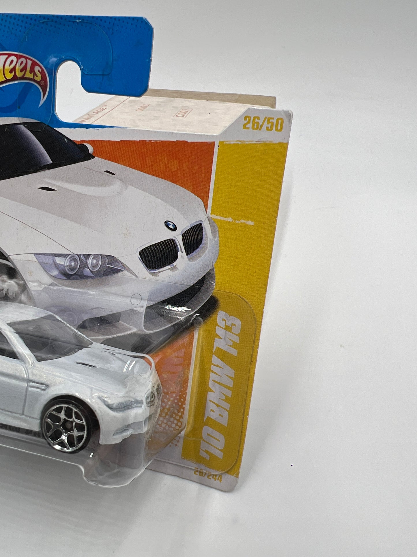 2011 HW Premiere #26 10 BMW M3 White Short Card W/Protector