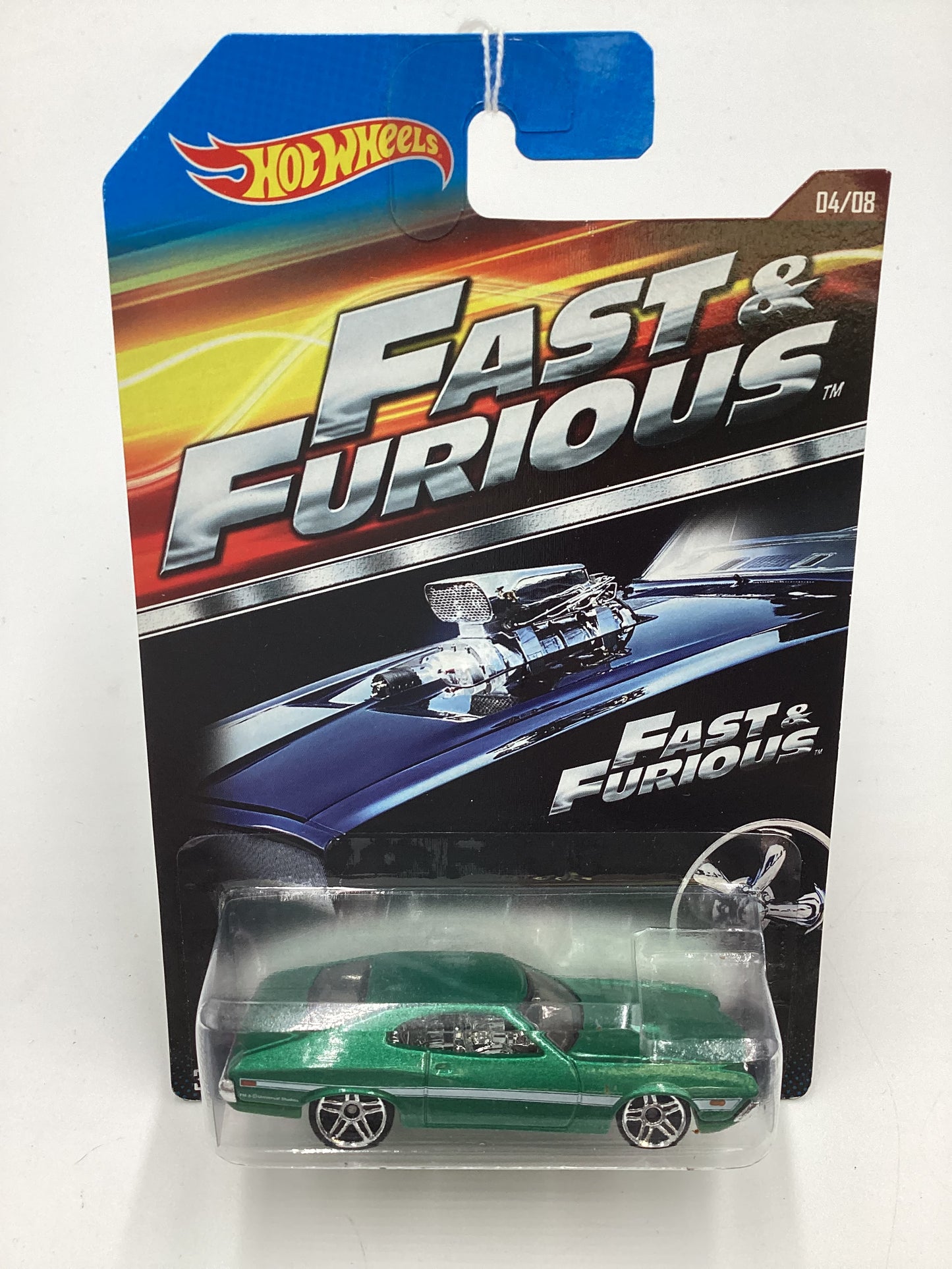 2015 Hot Wheels Fast & Furious #4 72 Ford Grand Torino Sport Green 69D