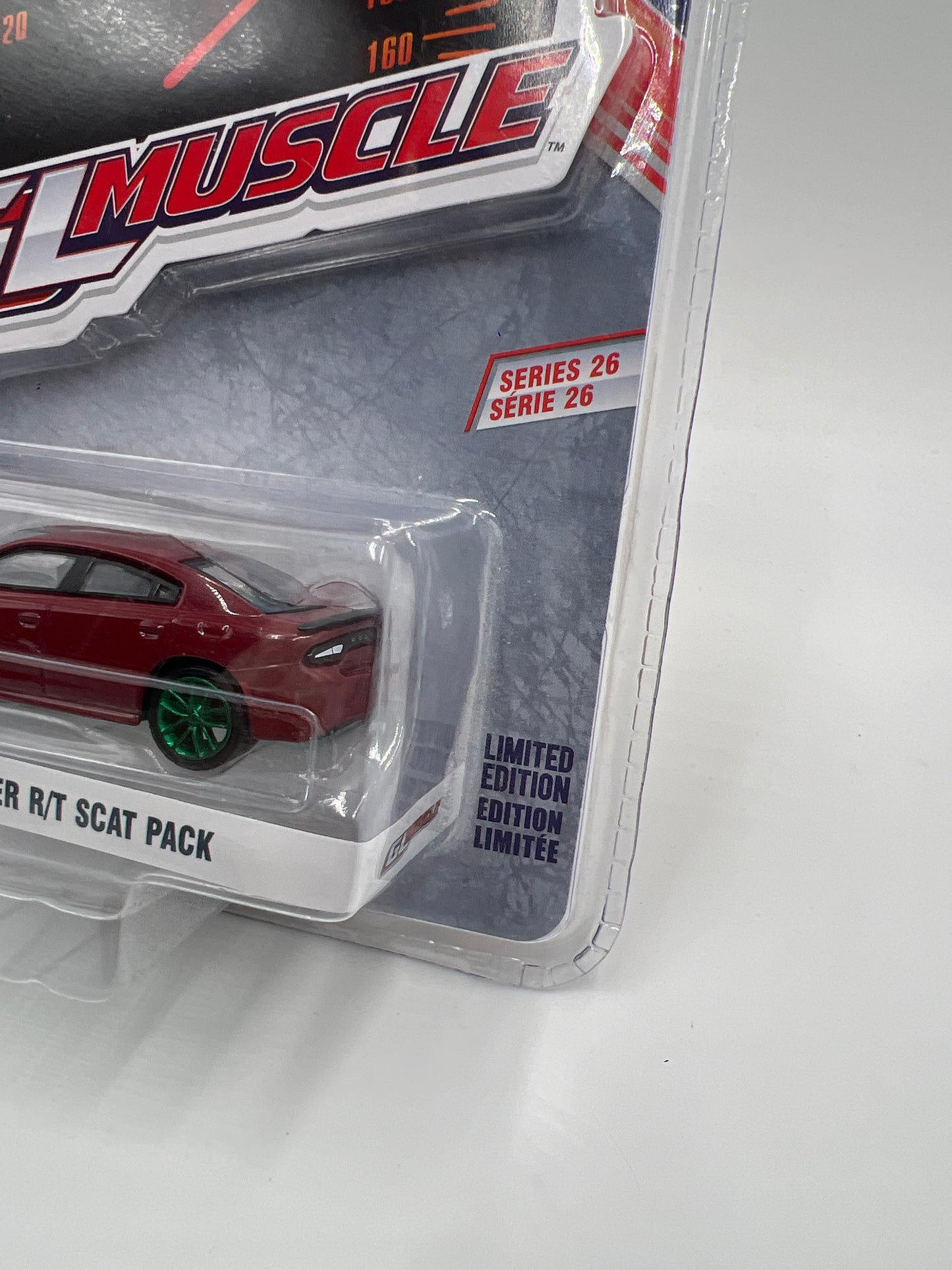 Greenlight GL Muscle Series 26 CHASE 2017 Dodge Charger R/T Scat Pack Red