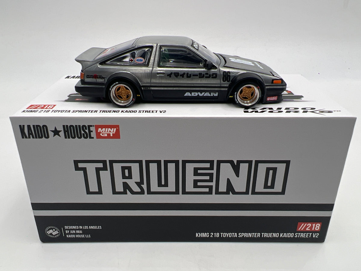 Mini GT Kaido House #218 CHASE Toyota Sprinter Trueno Kaido Street V2 Silver