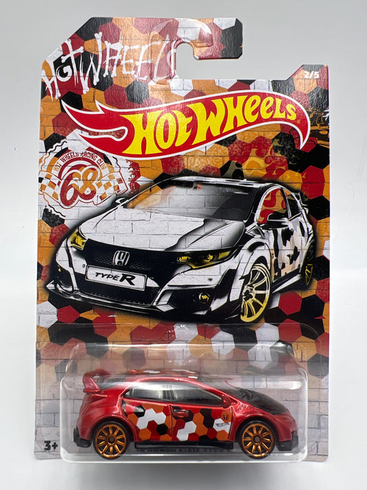 Hot Wheels Urban Camouflage Series #2 16 Honda Civic Type R Orange 166H