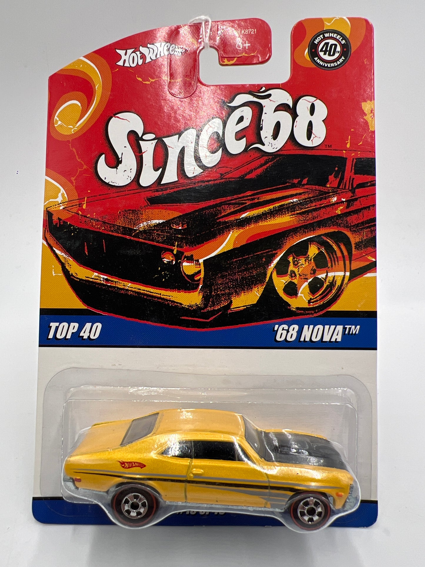 Hot Wheels Since 68 Top 40 #13 68 Chevy Nova Yellow