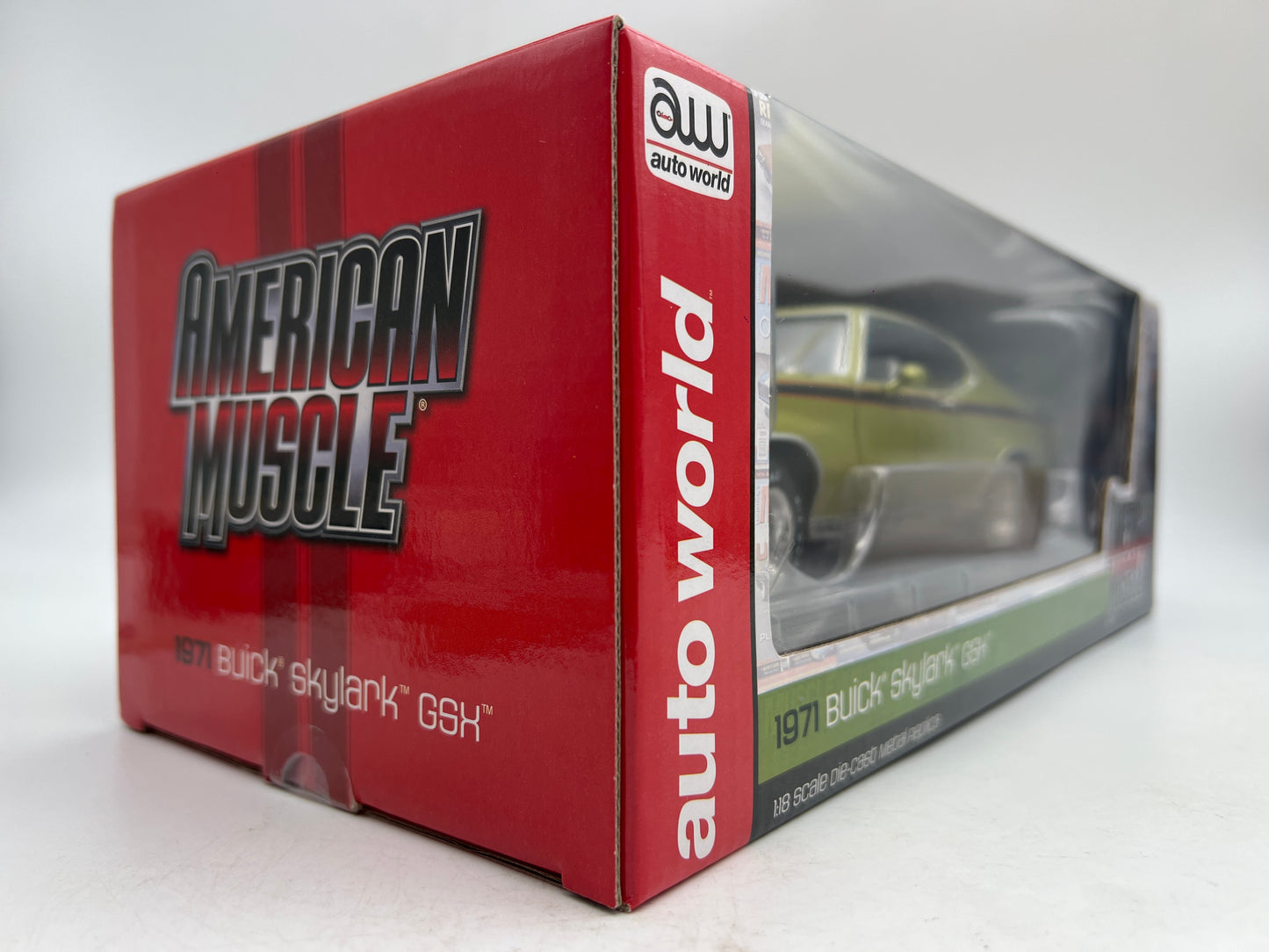 Auto World 1:18 Scale Hemmings Muscle Machines #27/300 1971 Buick Skylark GSX Green VHTF