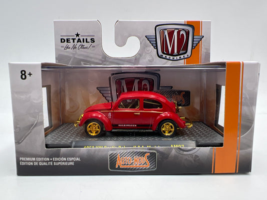 M2 Machines AM07 Auto Mods CHASE 1953 VW Beetle Deluxe USA Model Red
