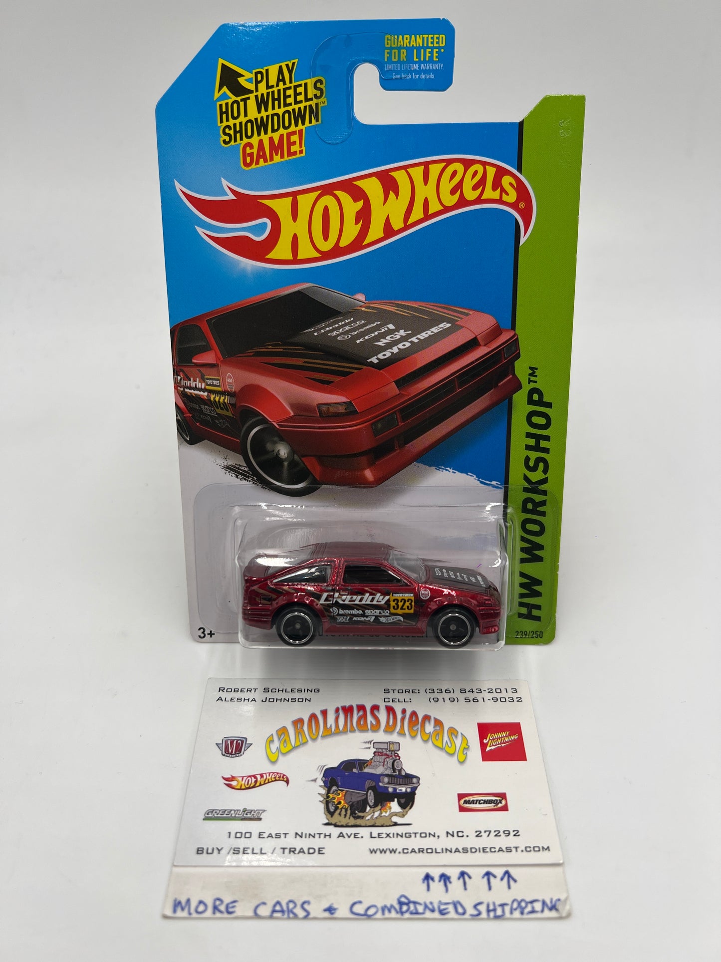 2015 Hot Wheels Super Treasure Hunt #239 Toyota AE-86 Corolla Red W/Protector