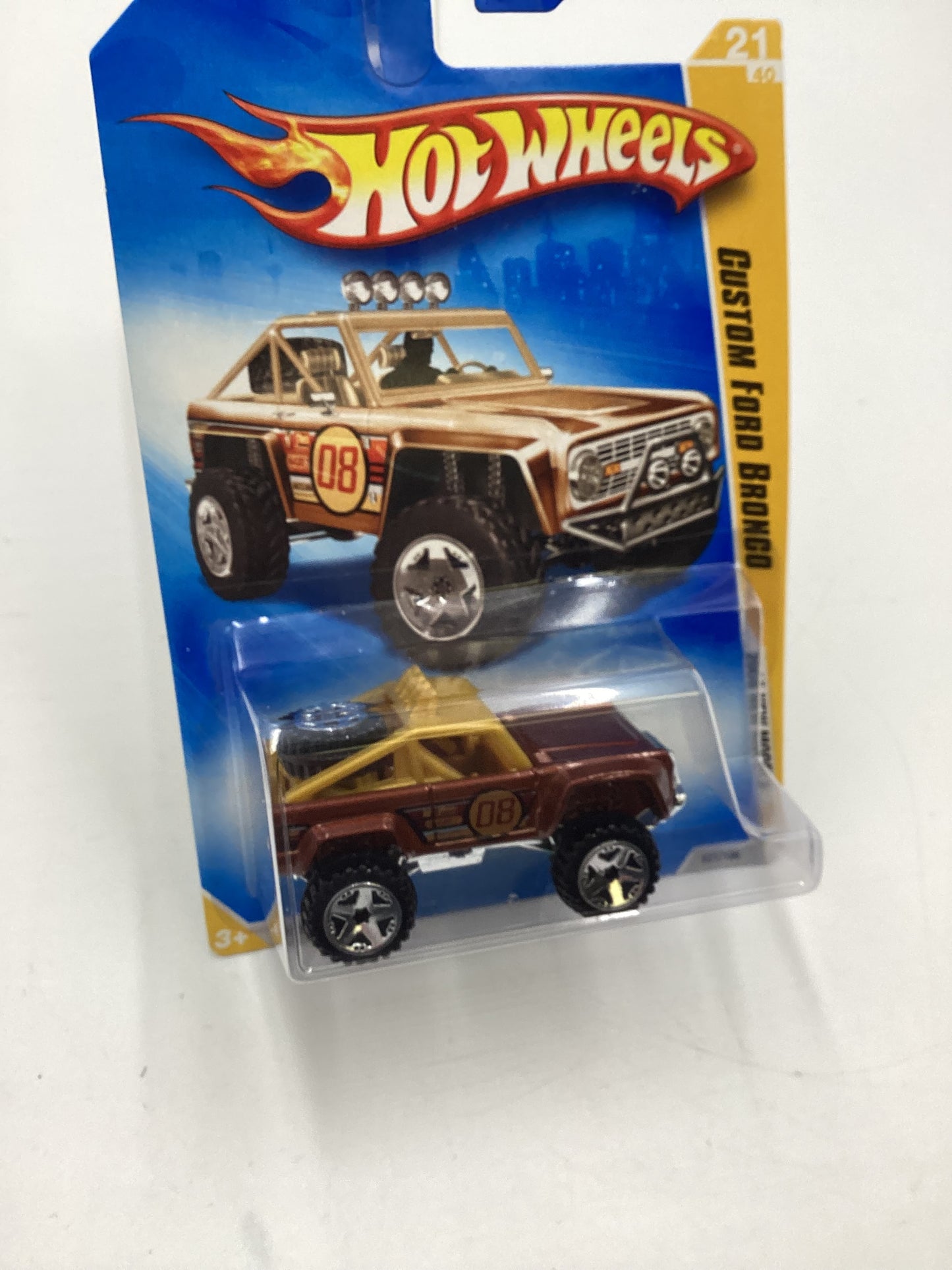 2008 Hot Wheels New Models #21 Custom Ford Bronco Brown 28C