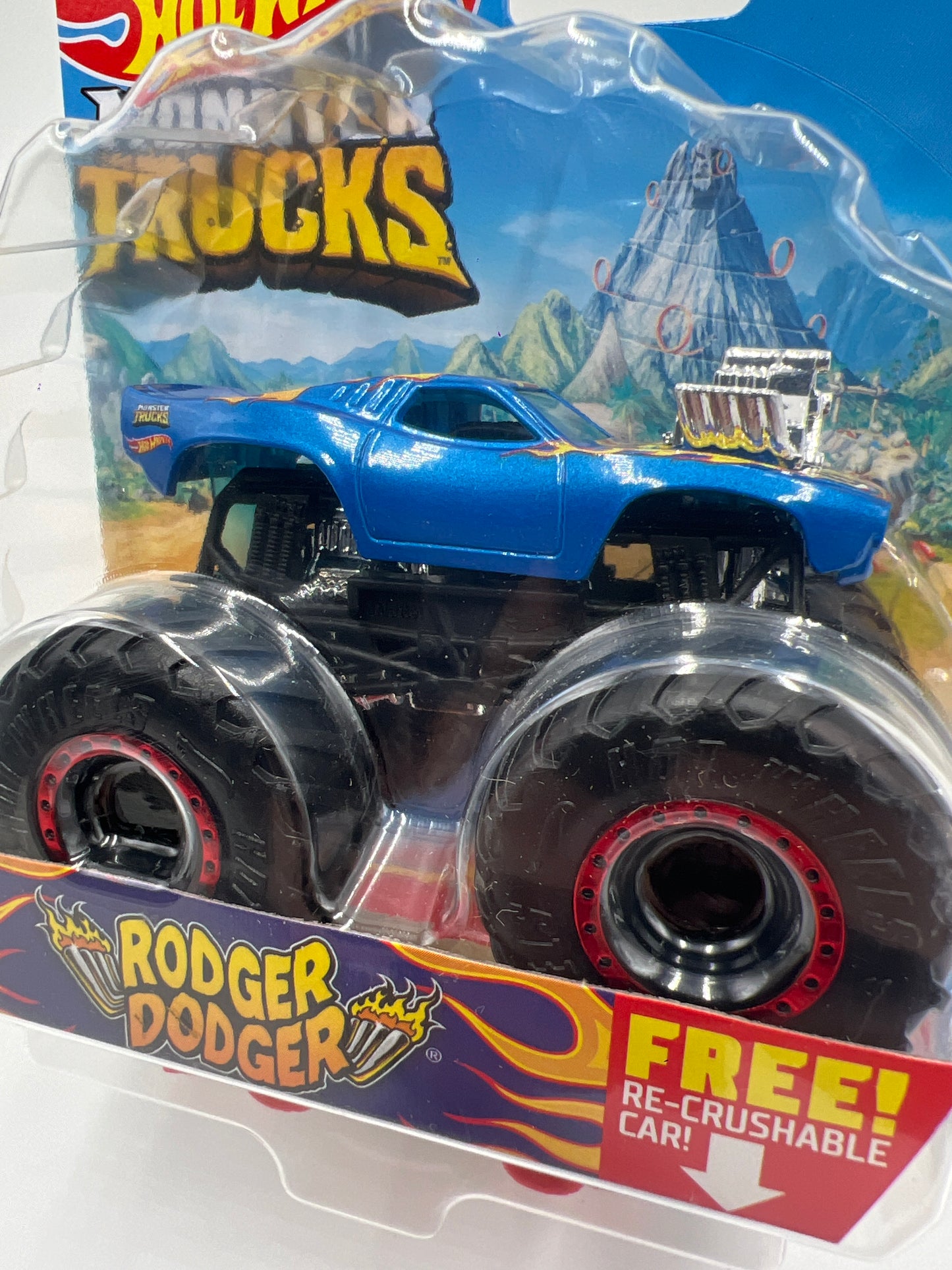 Hot Wheels Monster Trucks Crash Legends #2 Rodger Dodger Blue 129F