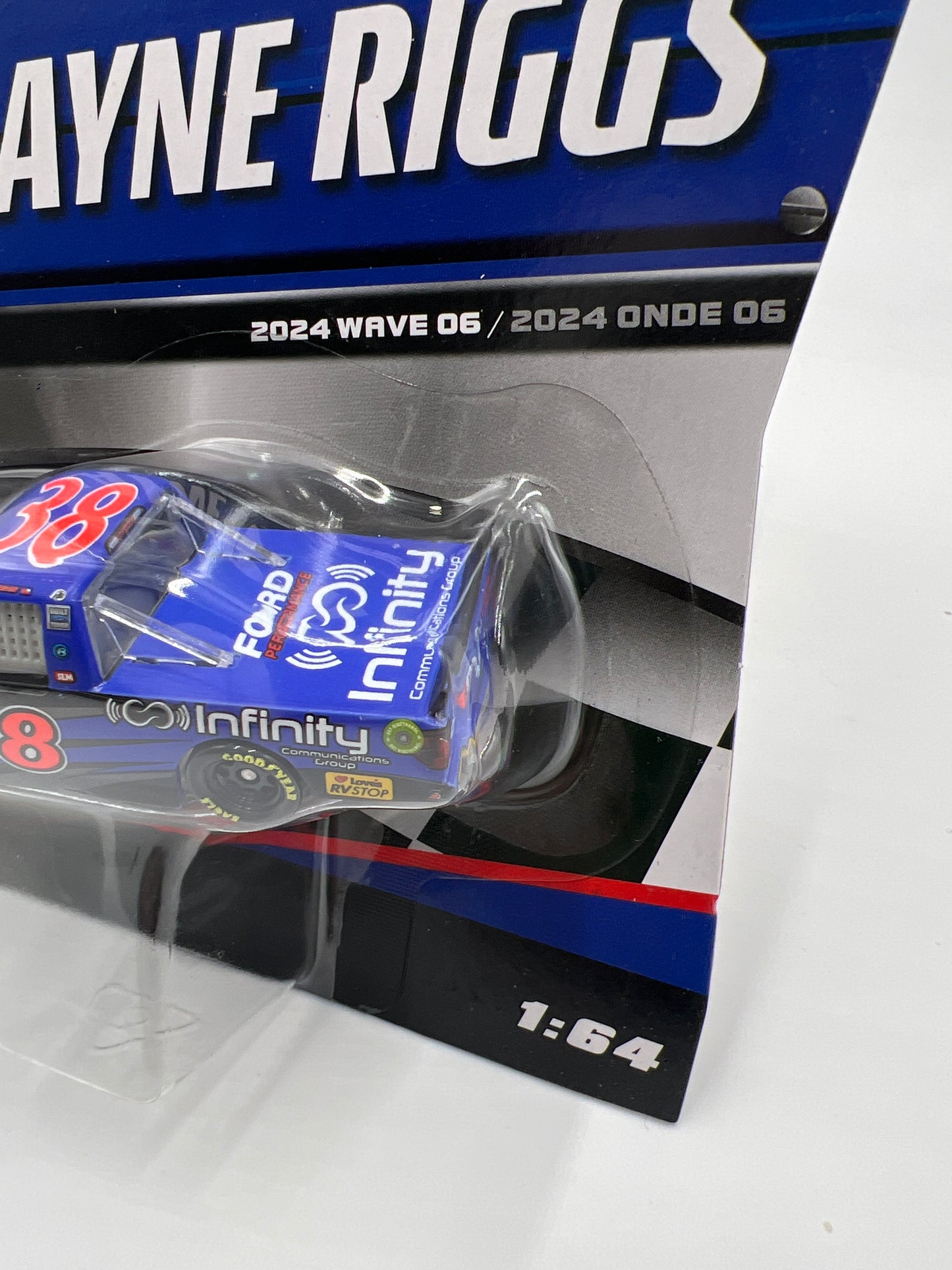 2024 Nascar Authentics Wave 6 #38 Layne Riggs Blue